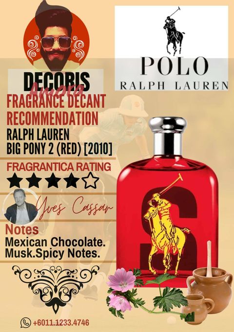 Ralph Lauren Big Pony 2 (Red) - Perfume Decant – Decoris Amora Perfume  Decant