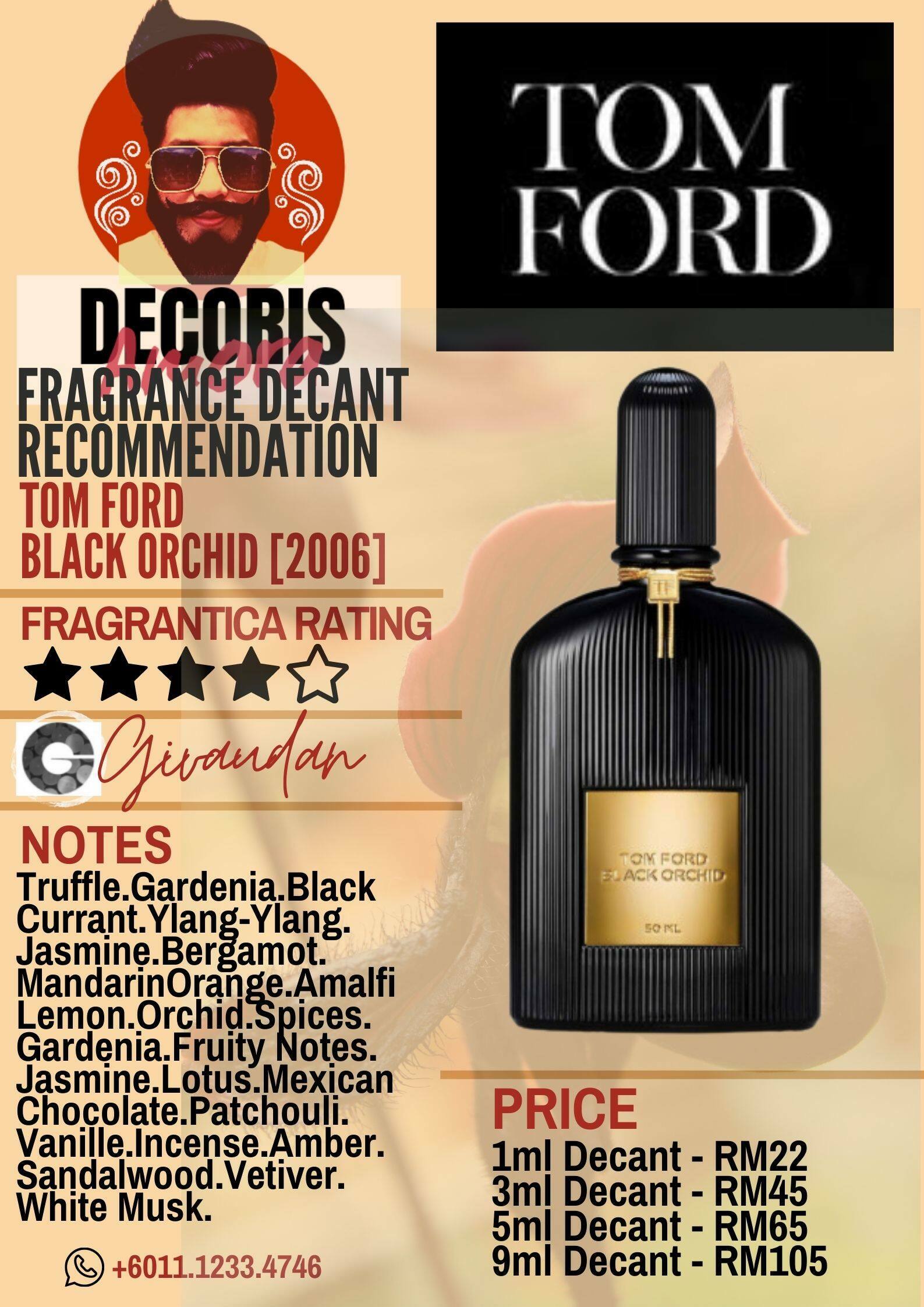 Tom Ford Black Orchid - Perfume Decant – Decoris Amora Perfume Decant