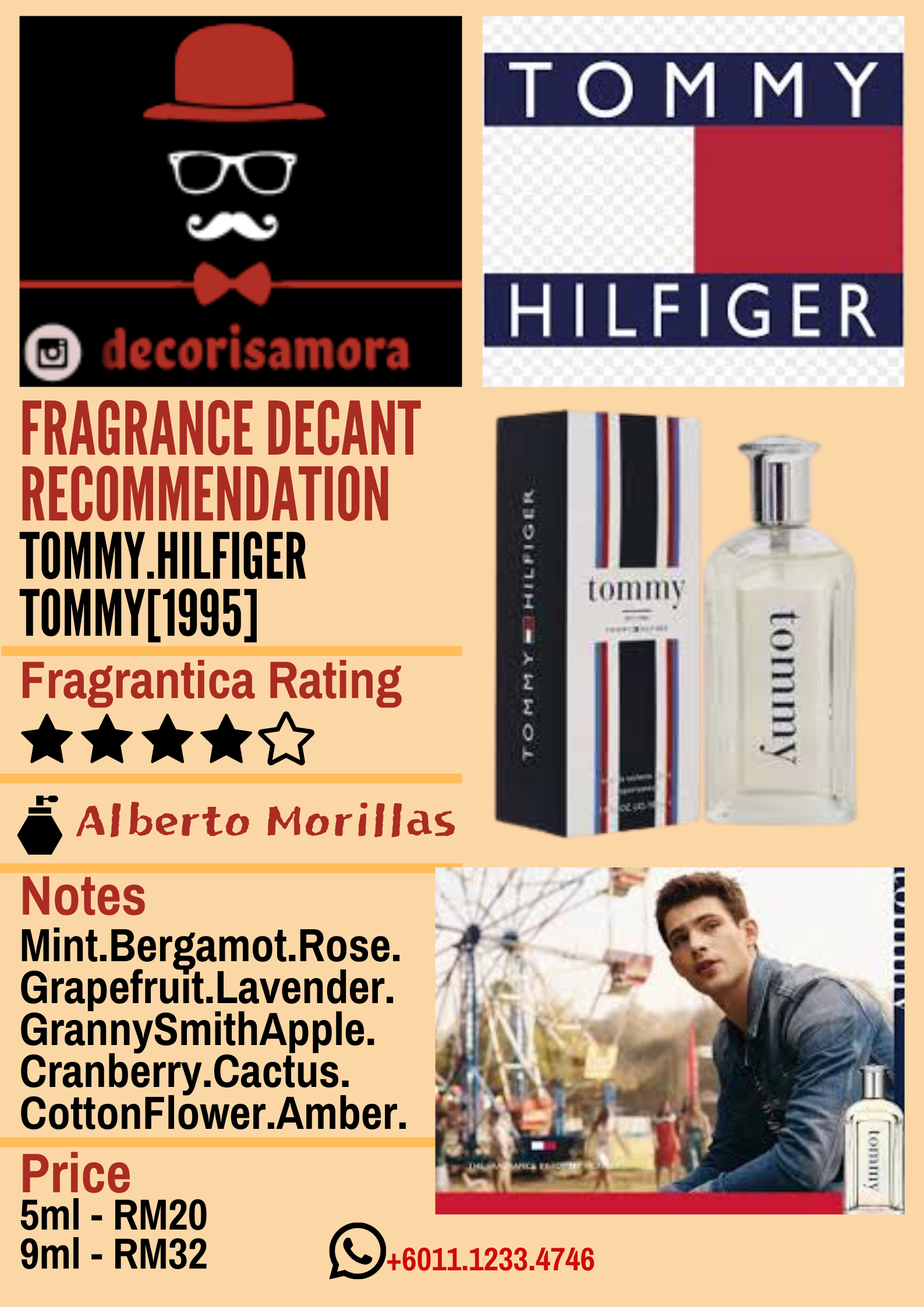 Tommy Hilfiger Tommy - Perfume Decant – Decoris Amora Perfume Decant