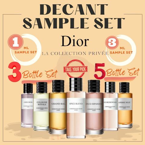 Decant Sample Set - Dior Collection La Privee 