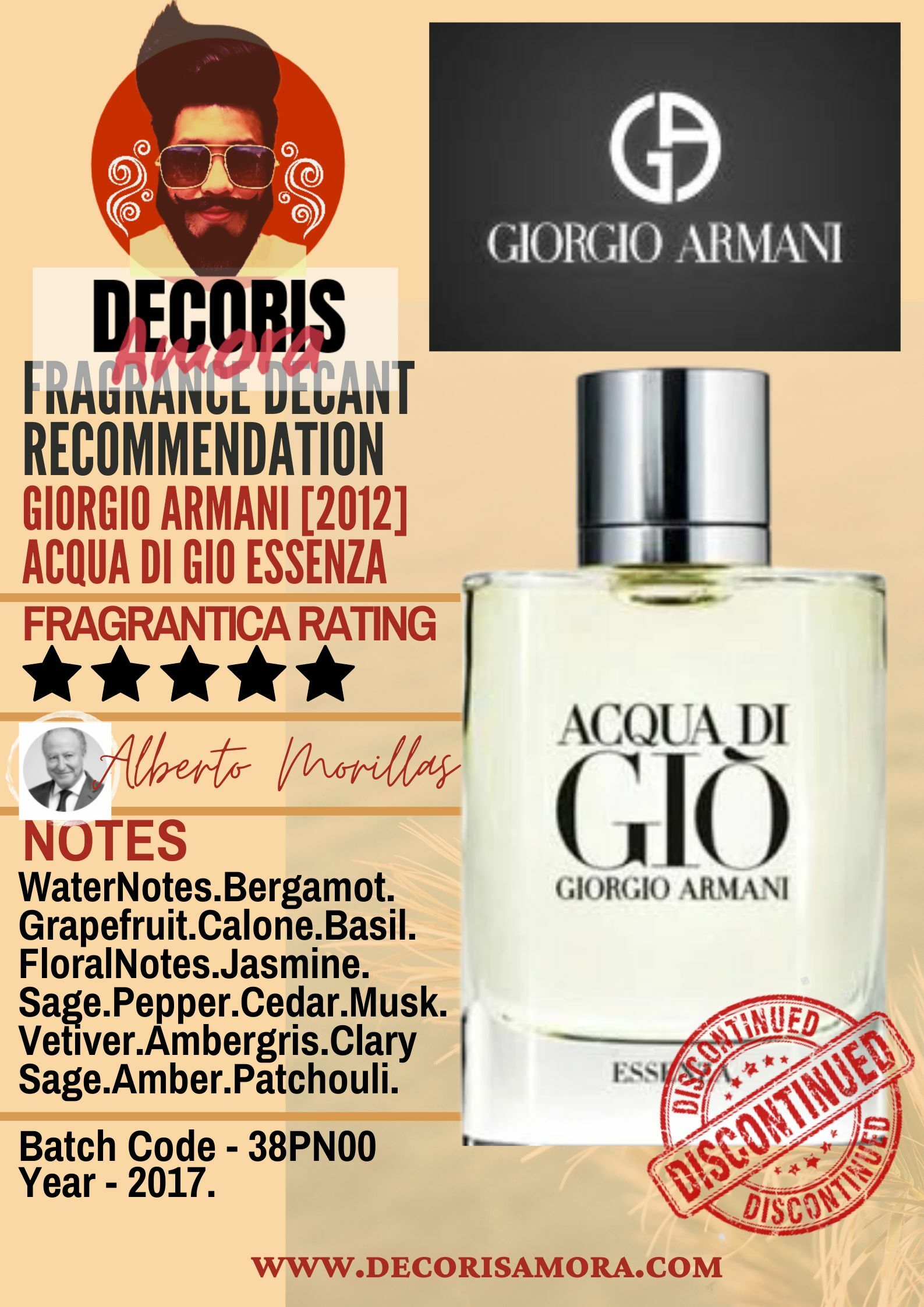 Giorgio Armani Acqua Di Gio Essenza - Perfume Decant – Decoris Amora  Perfume Decant