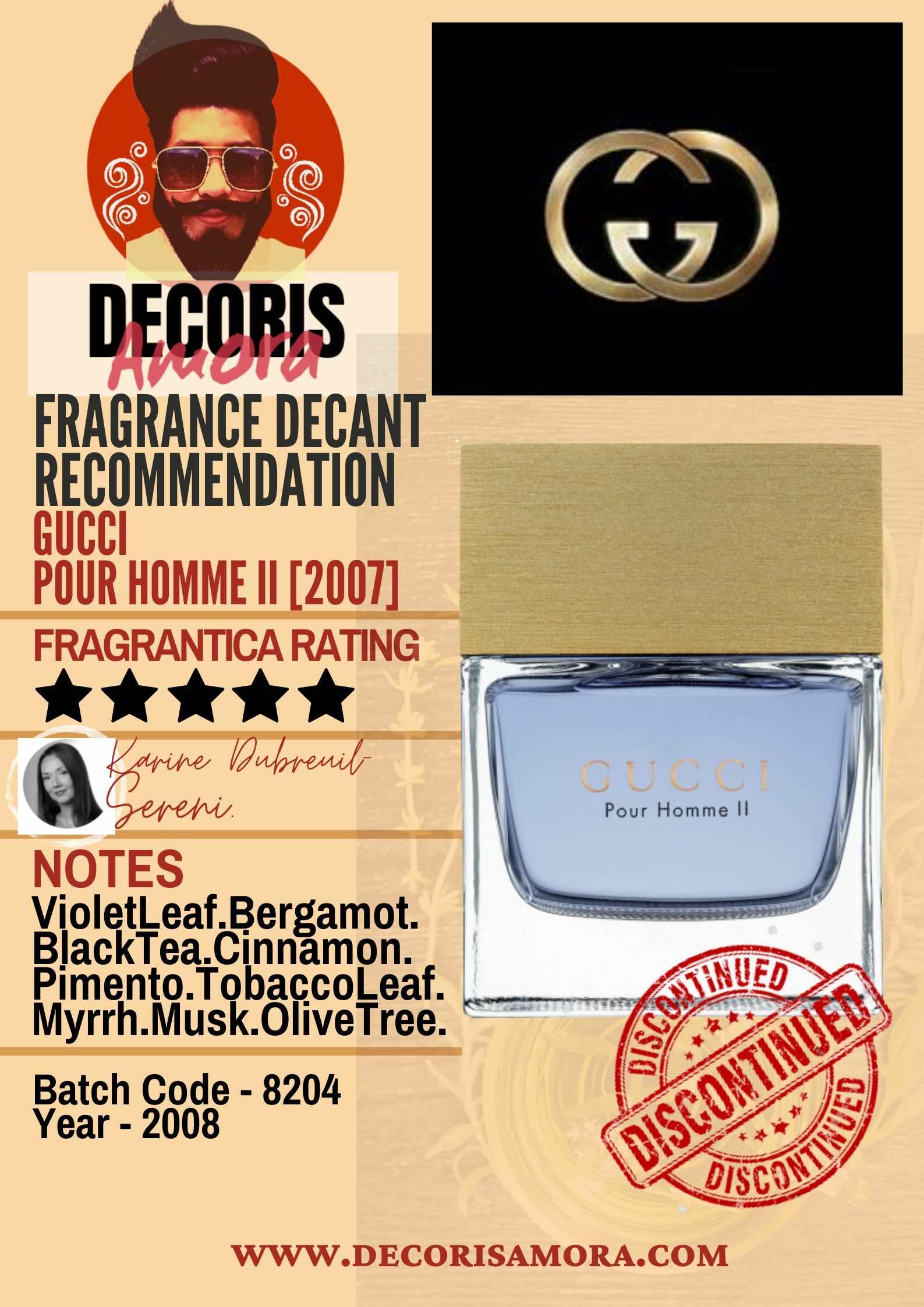 Gucci Pour Homme II - Perfume Decant – Decoris Amora Perfume Decant
