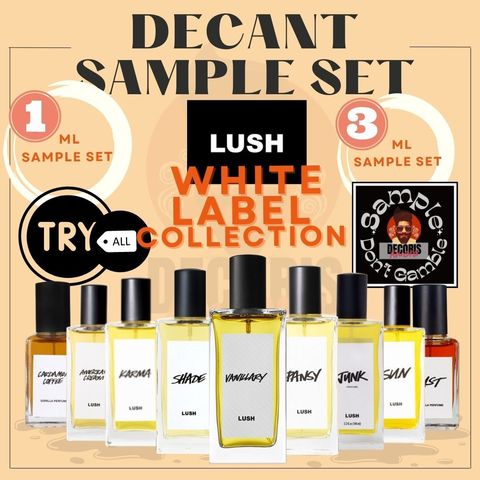 Decant Sample Set - Lush White Label Collection