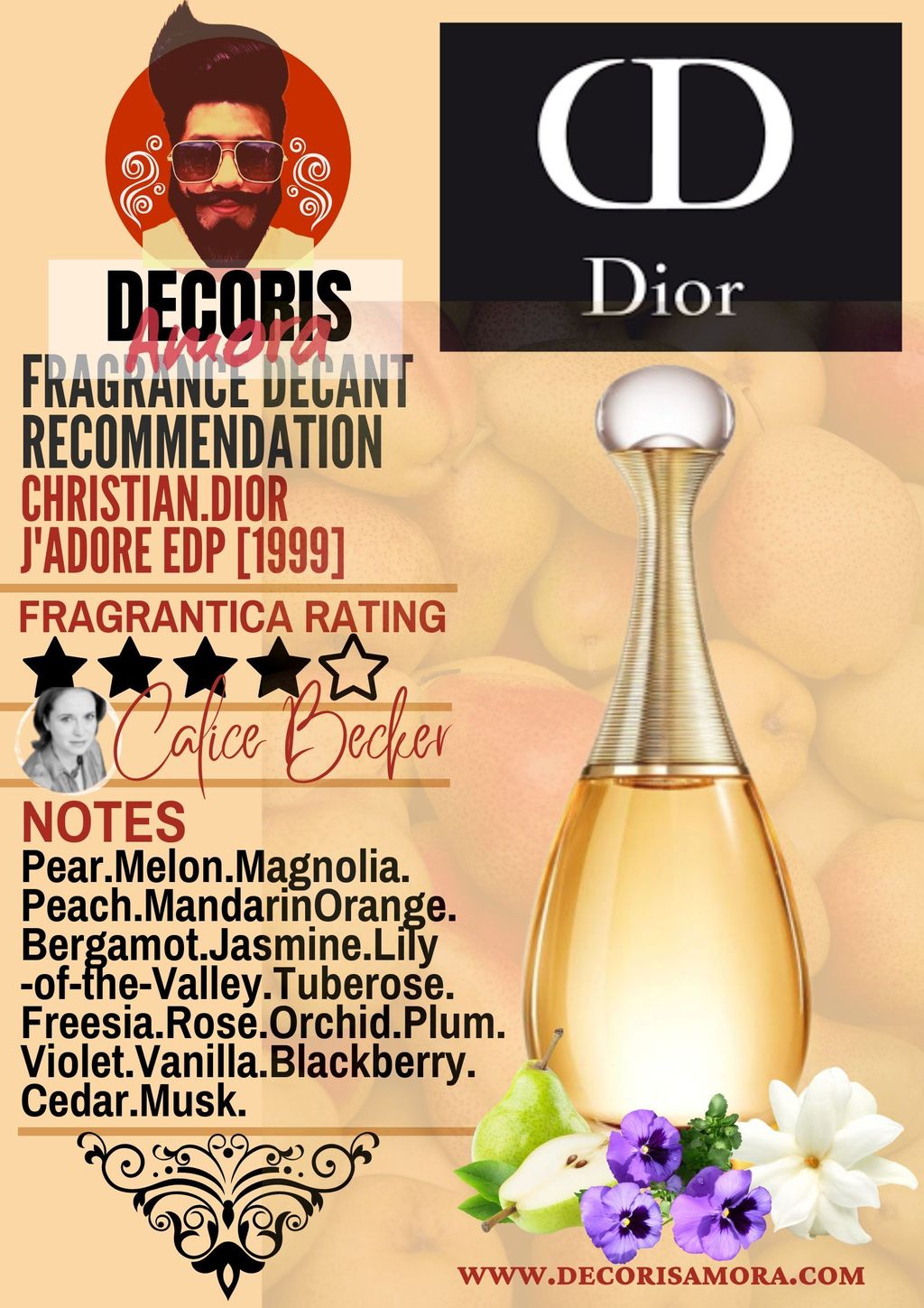 Christian Dior J Adore Eau De Parfum EDP Perfume Decant Decoris Amora Perfume Decant