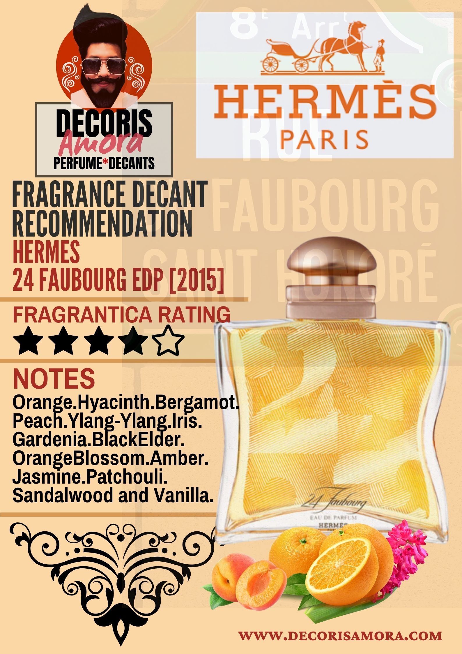 Hermes 24 Faubourg EDP - Perfume Decant – Decoris Amora Perfume Decant