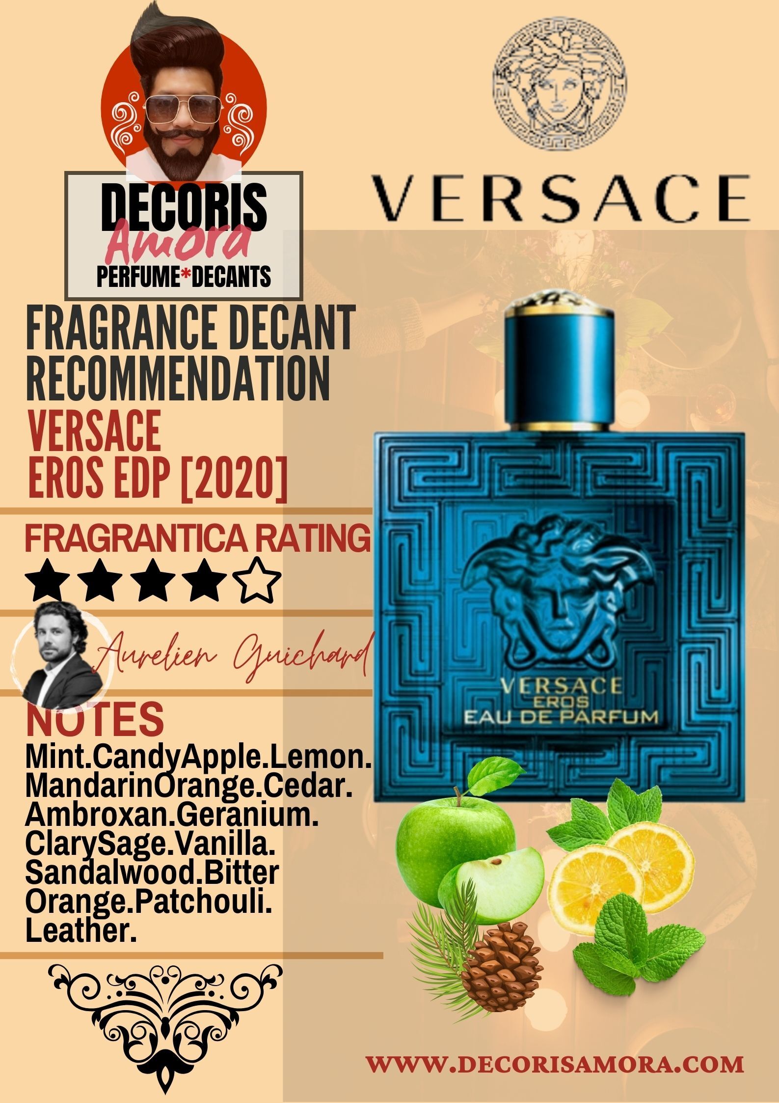 Versace Eros EDP - Perfume Decant – Decoris Amora Perfume Decant