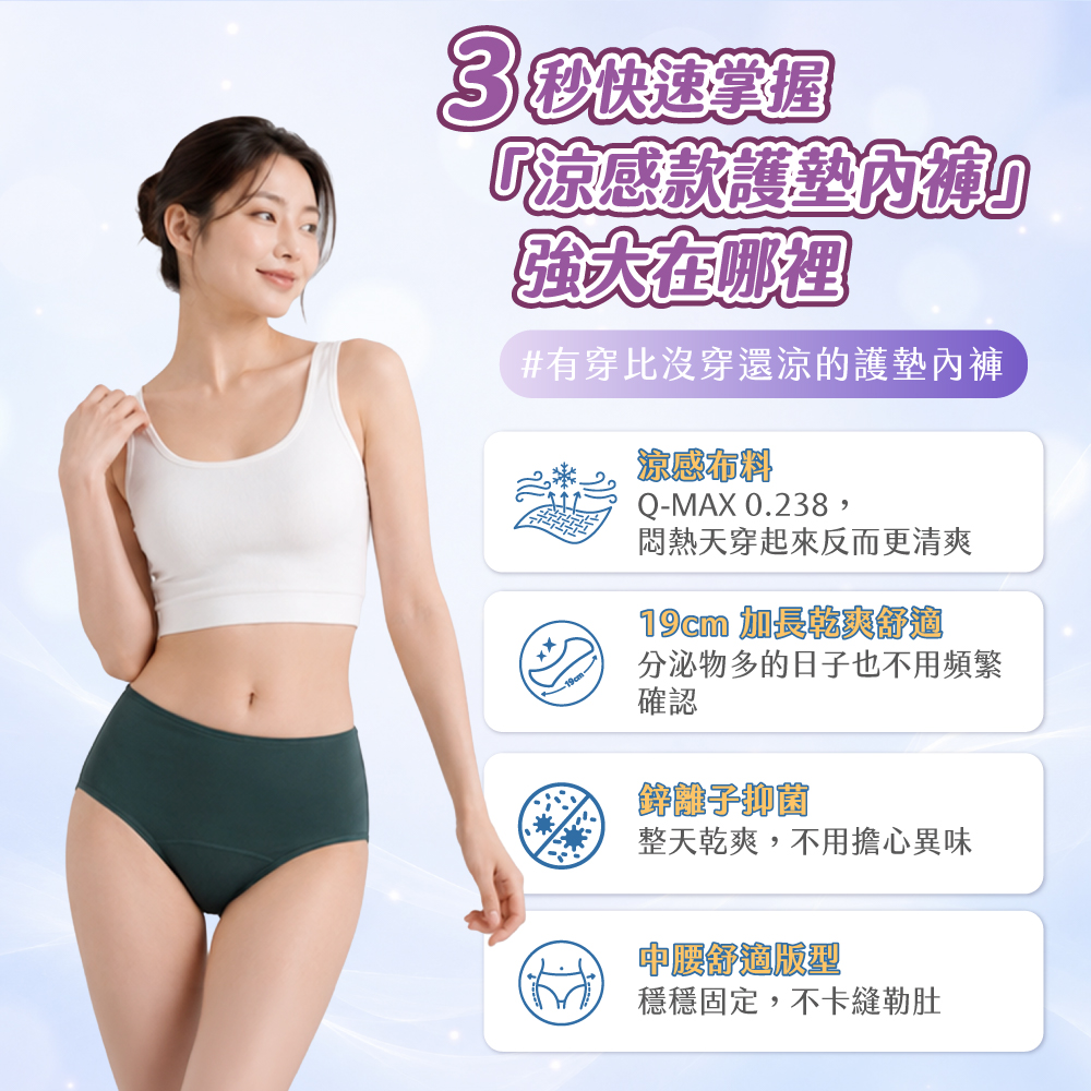 涼感｜加長型中腰護墊內褲_商品頁_4