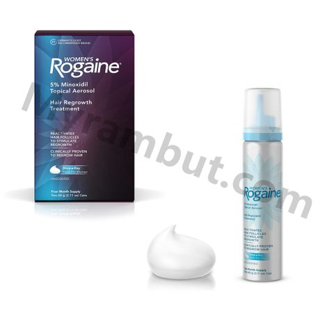 Women's Rogaine 5% Minoxidill Foam for Hair Regrowth, 2 Can 60g (2 & 4 Month Supply) – Your Hair Growth Solution Women's Rogaine 5% Minoxidill Foam for Hair Regrowth, 2 Can 60g (2 & 4 Month Supply) – Your Hair Growth Solution