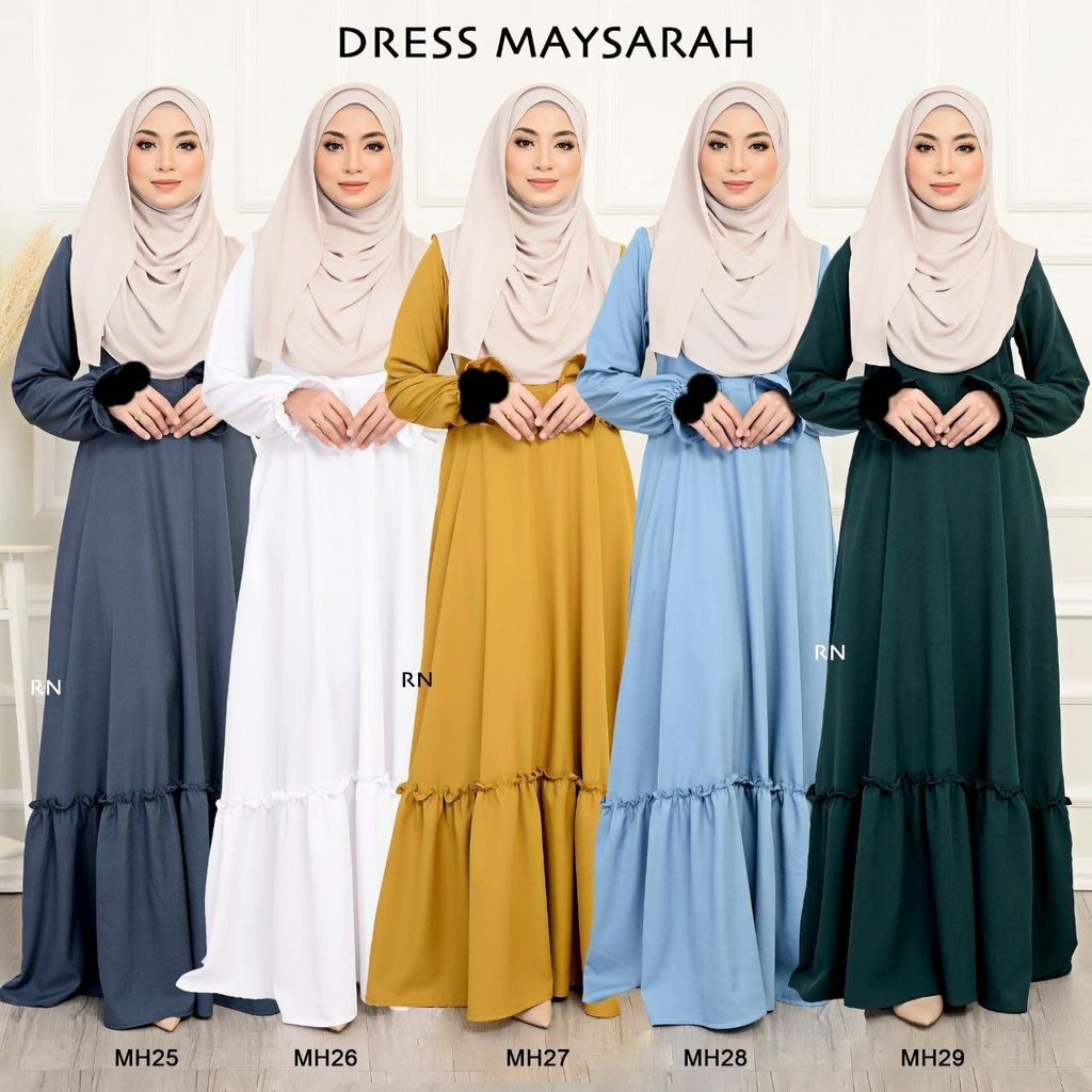 all MH25-29 Maysarah 2.0 butik bella muslim boutique baju kurung moden muslimah jubah dress nursing blouse kebaya kebarung