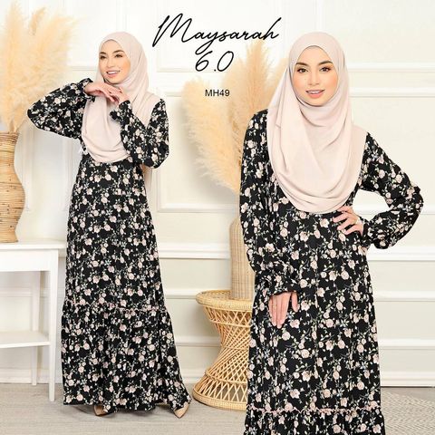 MH49 Ladies Maysarah 6.0 butik bella muslim boutique baju kurung moden muslimah jubah dress nursing blouse kebaya kebarung