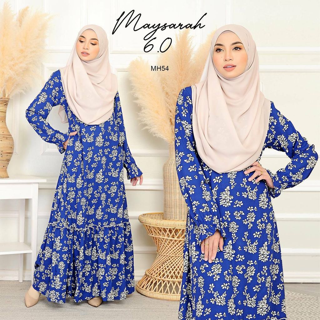 MH54 Ladies Maysarah 6.0 butik bella muslim boutique baju kurung moden muslimah jubah dress nursing blouse kebaya kebarung