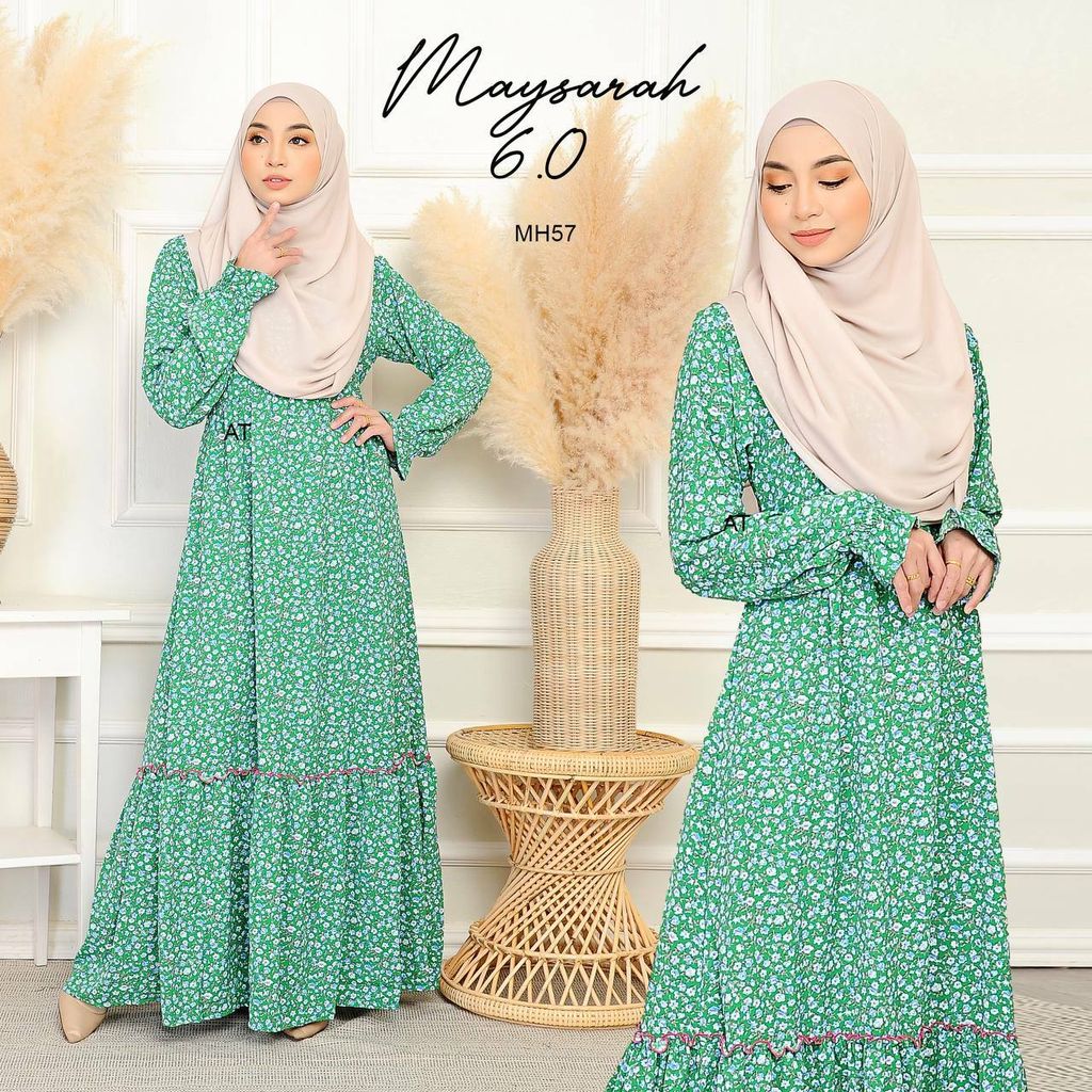 MH57 Ladies Maysarah 6.0 butik bella muslim boutique baju kurung moden muslimah jubah dress nursing blouse kebaya kebarung