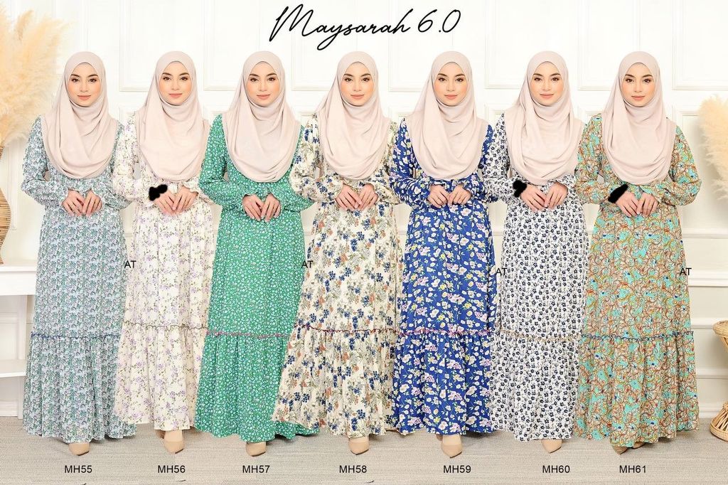 all MH55-61 Ladies Maysarah 6.0 butik bella muslim boutique baju kurung moden muslimah jubah dress nursing blouse kebaya kebarung