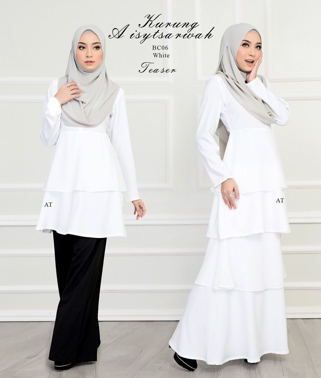 Teaser mix match 2 Kurung Aisy butik bella muslim boutique baju kurung moden muslimah jubah dress nursing blouse kebaya kebarung