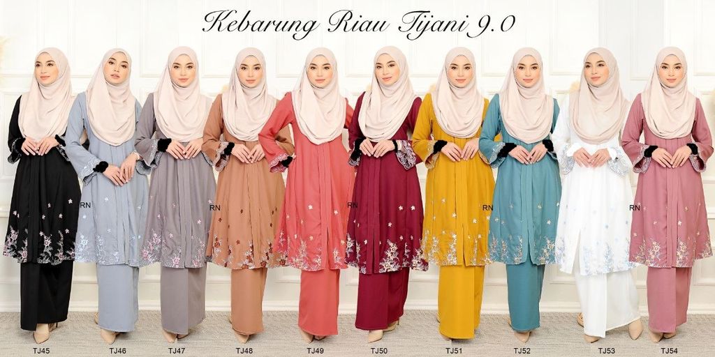 All Kebarung Tijani 9.0 butik bella muslim boutique baju kurung moden muslimah jubah dress nursing blouse kebaya kebarung