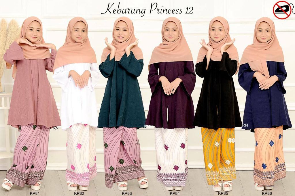 all kids Kebarung Princess 12.0 butik bella muslim boutique baju kurung moden muslimah jubah dress nursing blouse kebaya kebarung