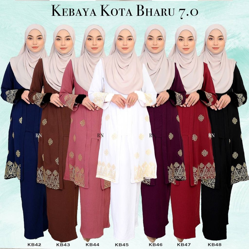 all Kebaya Kota Bharu 7.0 butik bella muslim boutique baju kurung moden muslimah jubah dress nursing blouse kebaya kebarung