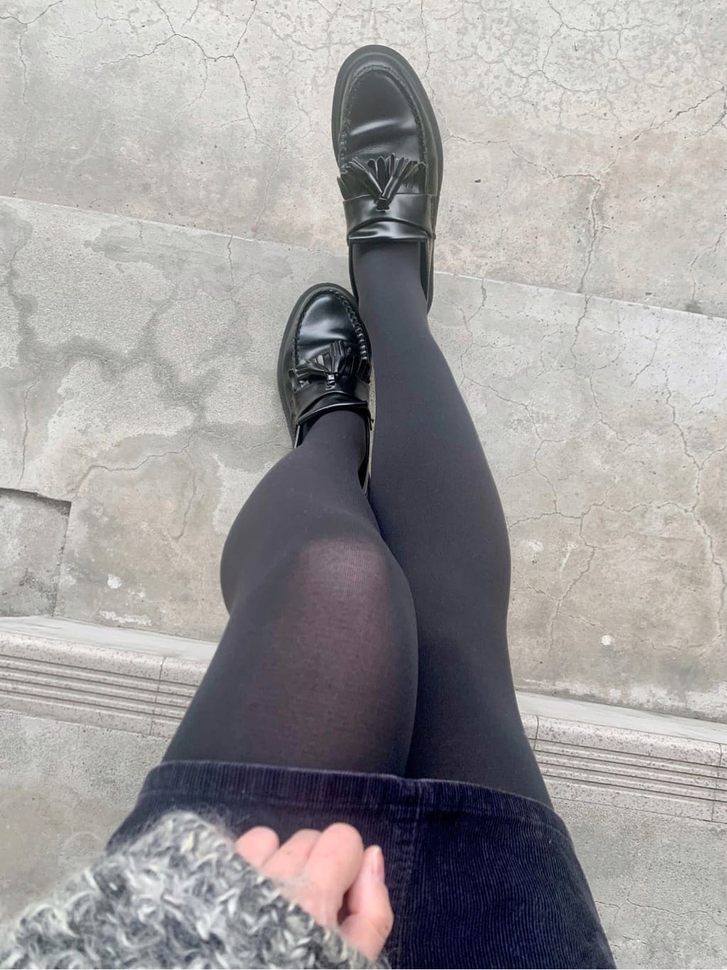 80丹 M～L size｜Premium褲襪 15 炭灰