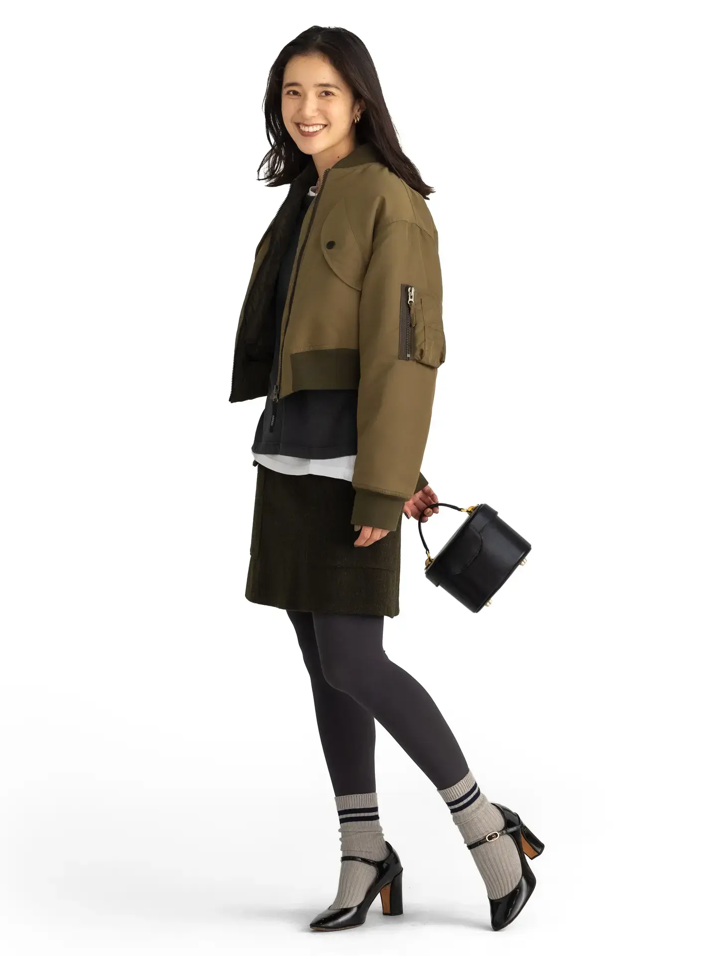 80丹 M～L size｜Premium褲襪 15炭灰