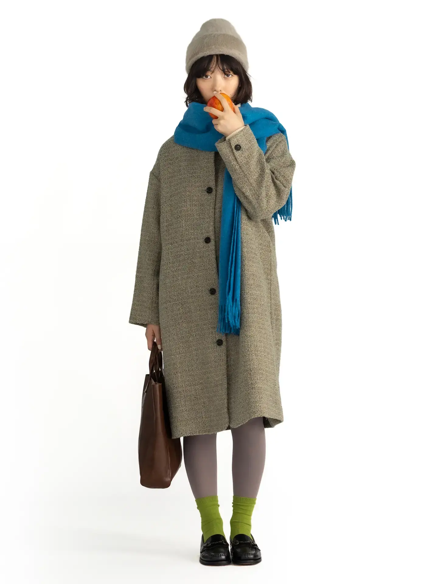 80丹 M～L size｜Premium褲襪 21灰米色