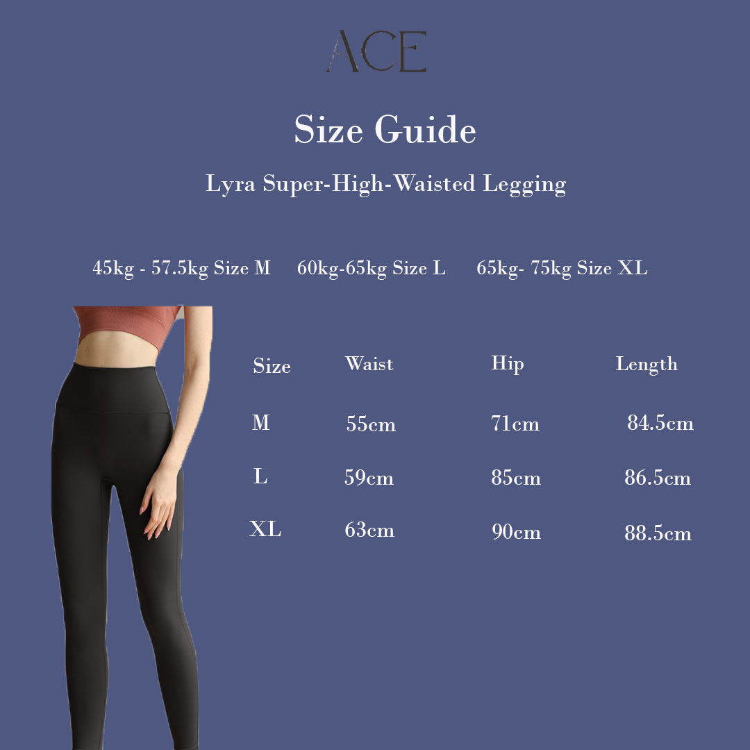 Lyra Legging size guide