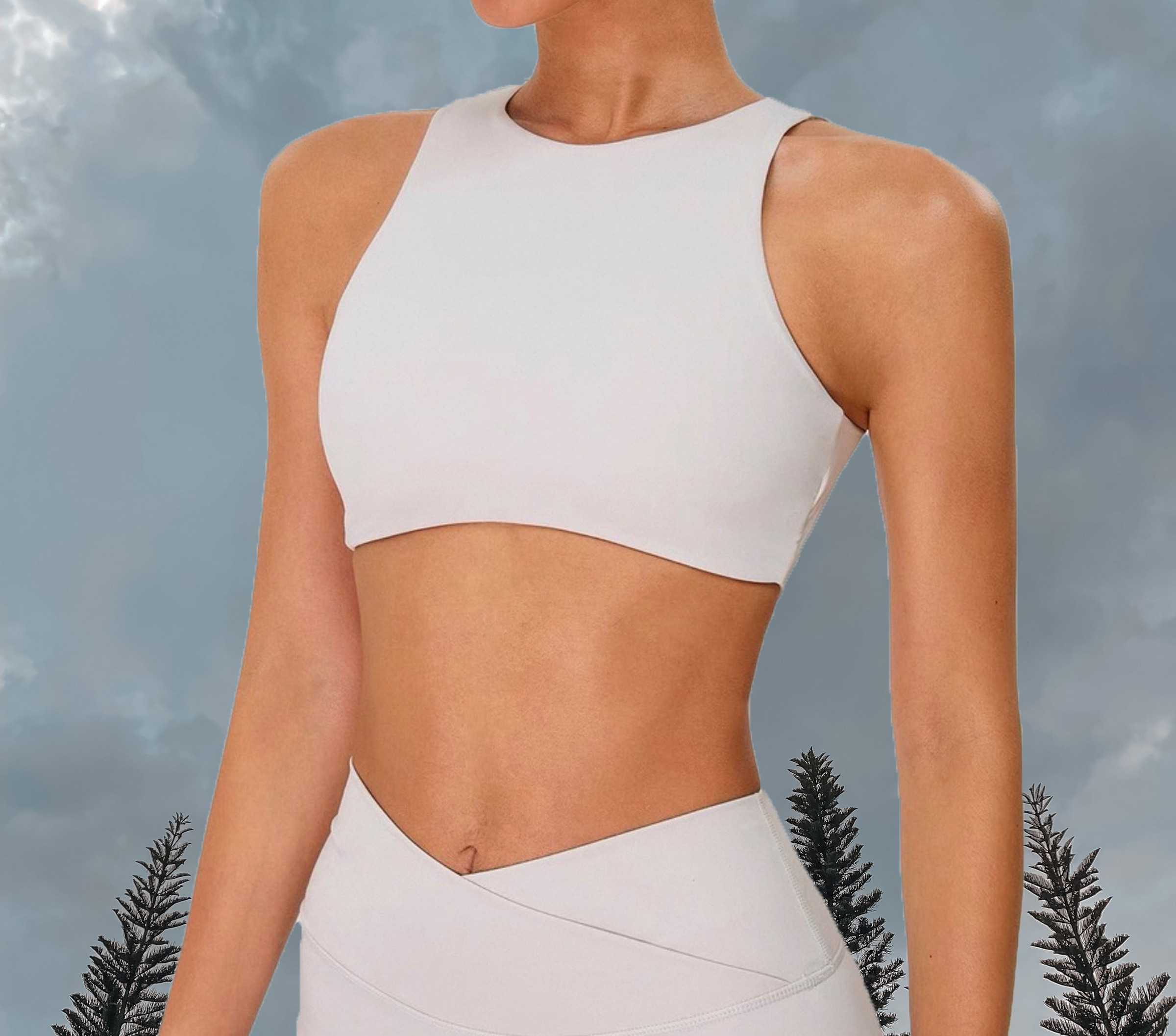 SoftMotion Hyrox Sports Bra - Off White (1)