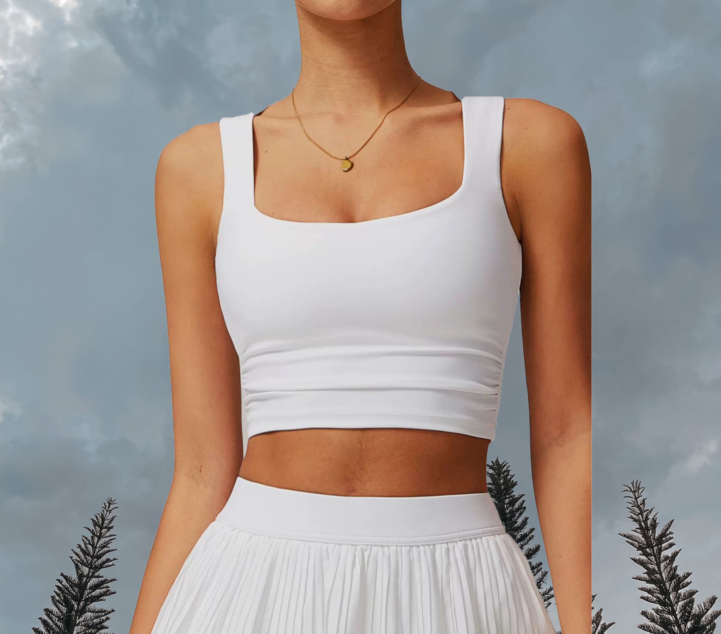 Hershey Longline Padded - White (1)