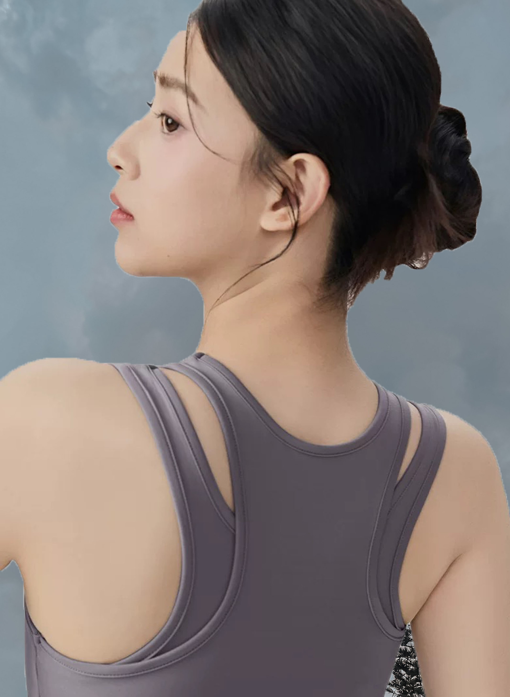 Malfey Longline Padded - Purple Haze (Back)