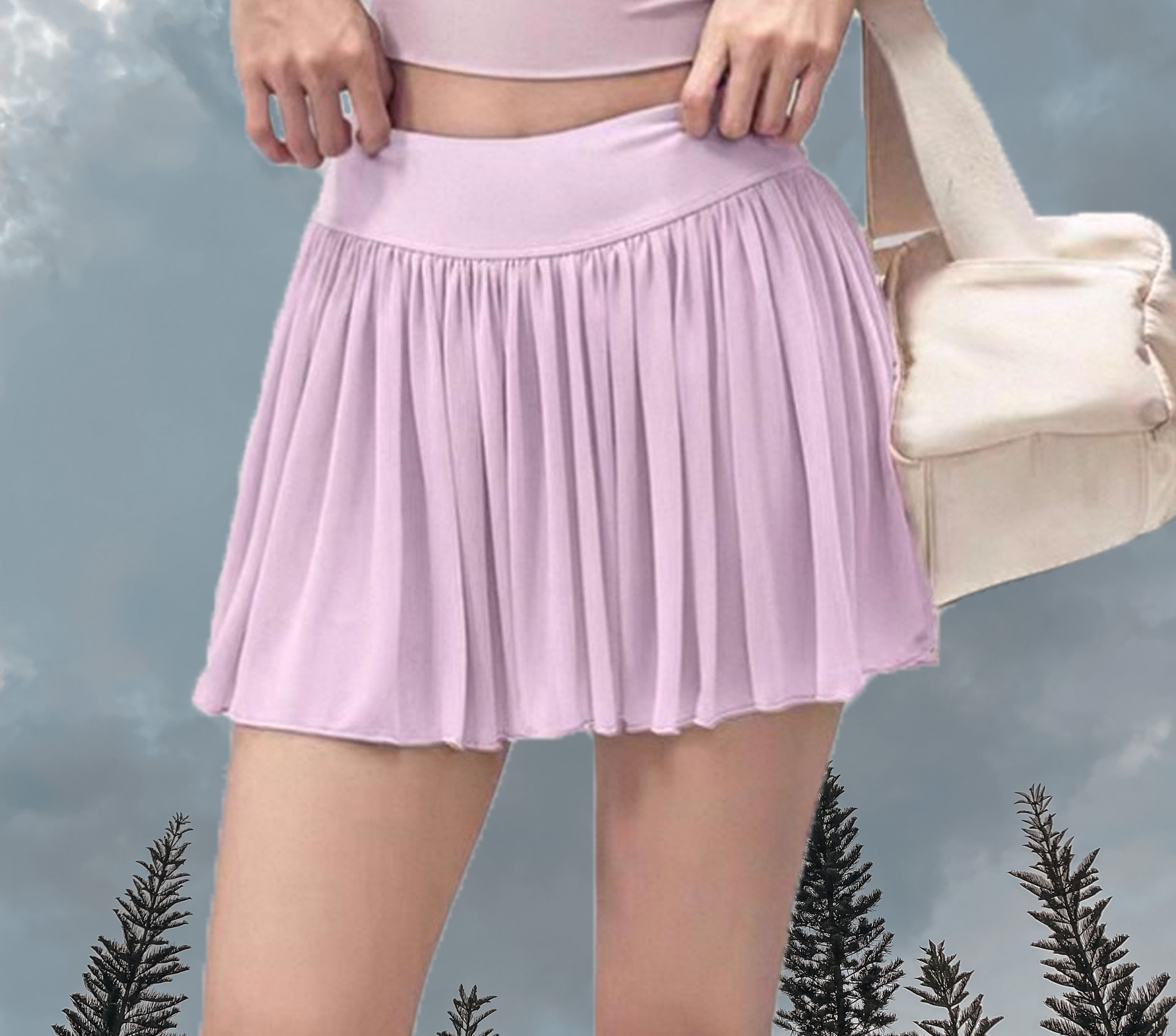 Wilson Headliner A-Line Skort In Purple (Front)