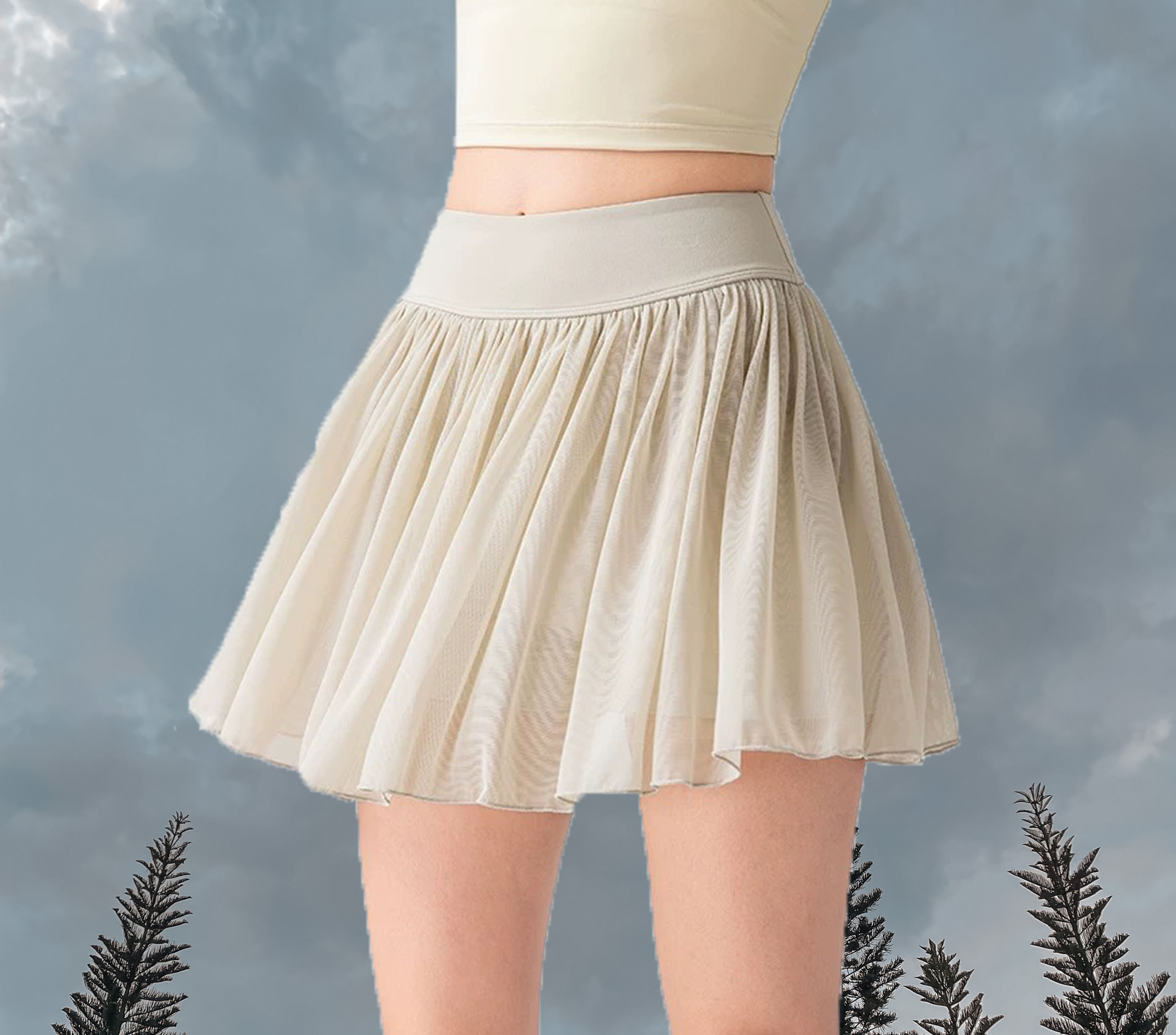 Wilson Headliner A-Line Skort - Khaki (Front)