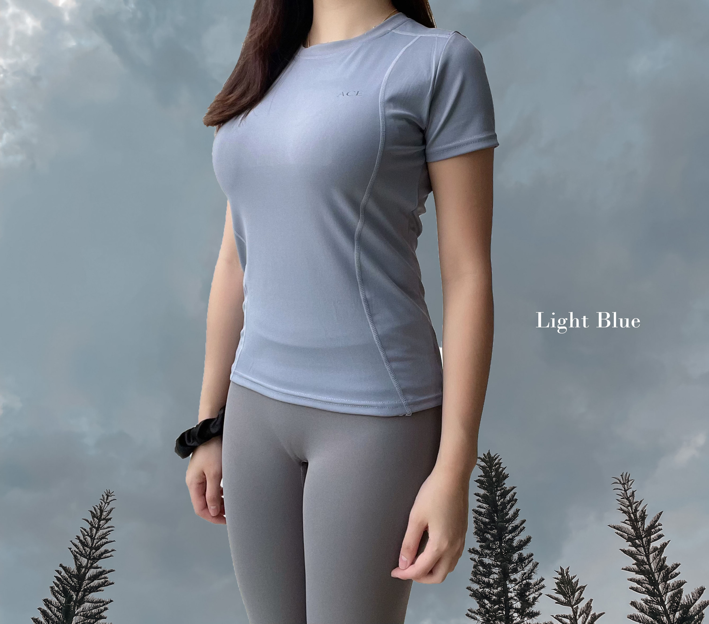 Slim Fit Tee Light Blue
