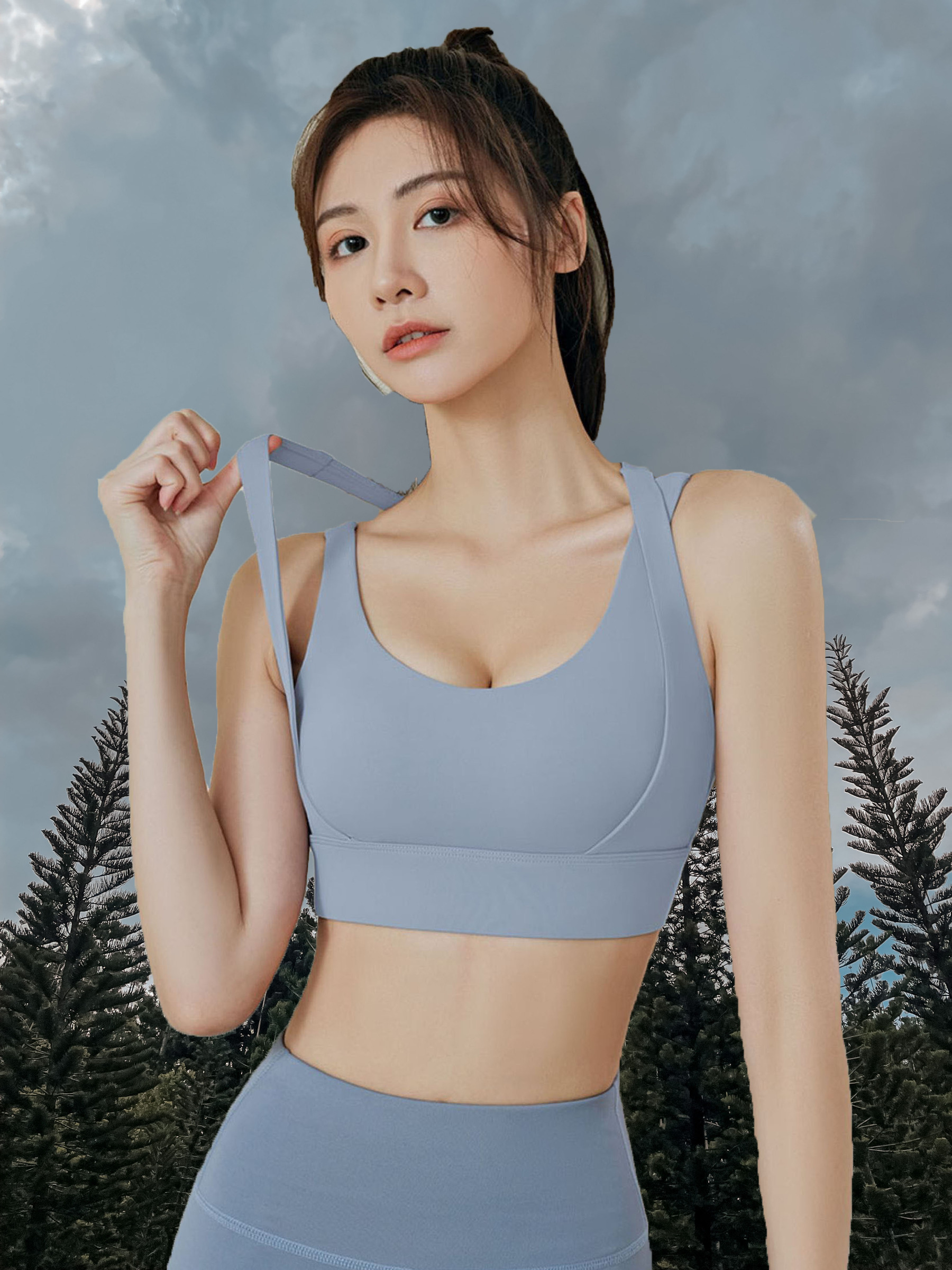 venna sport bra blue 