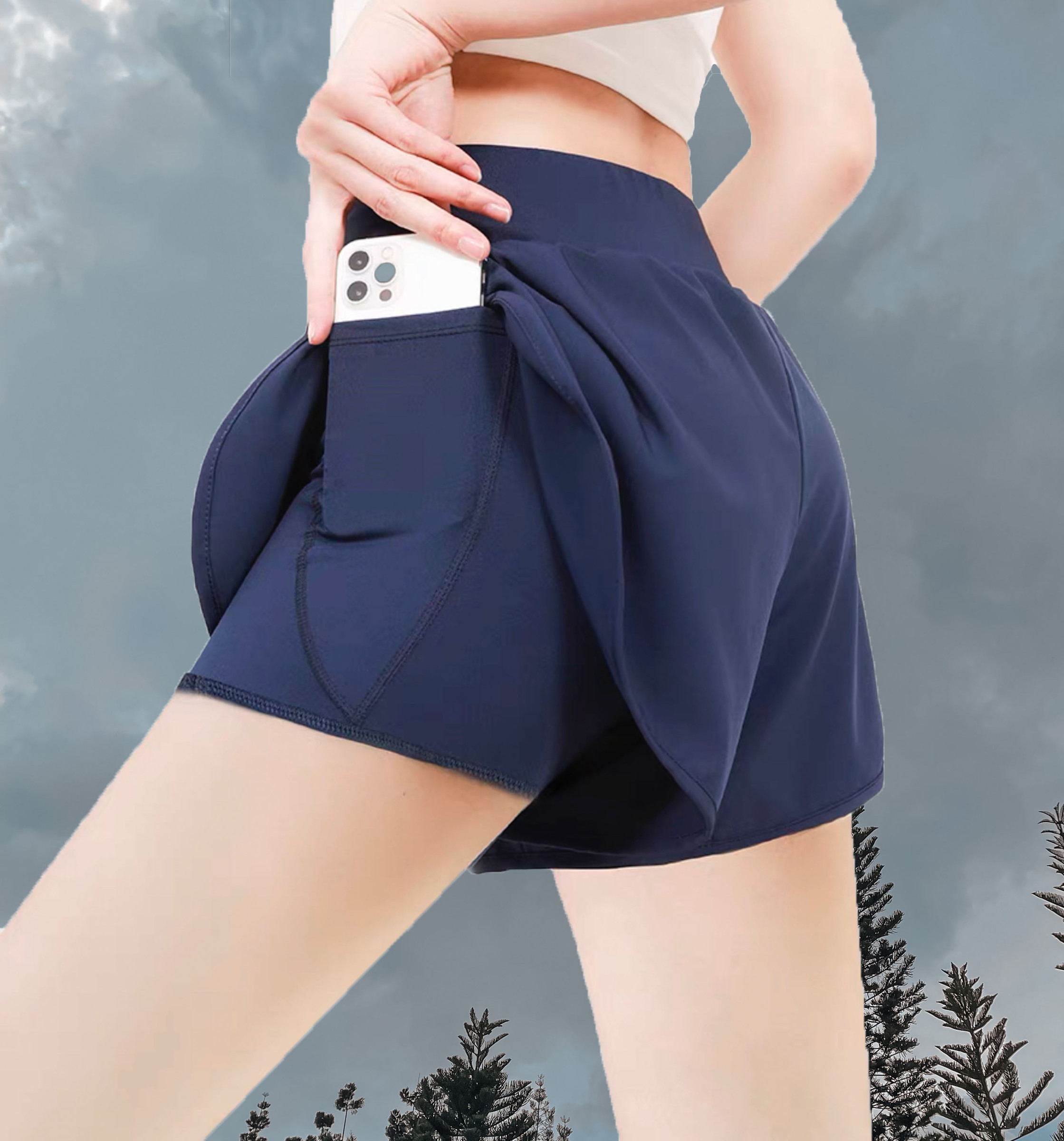 short blue