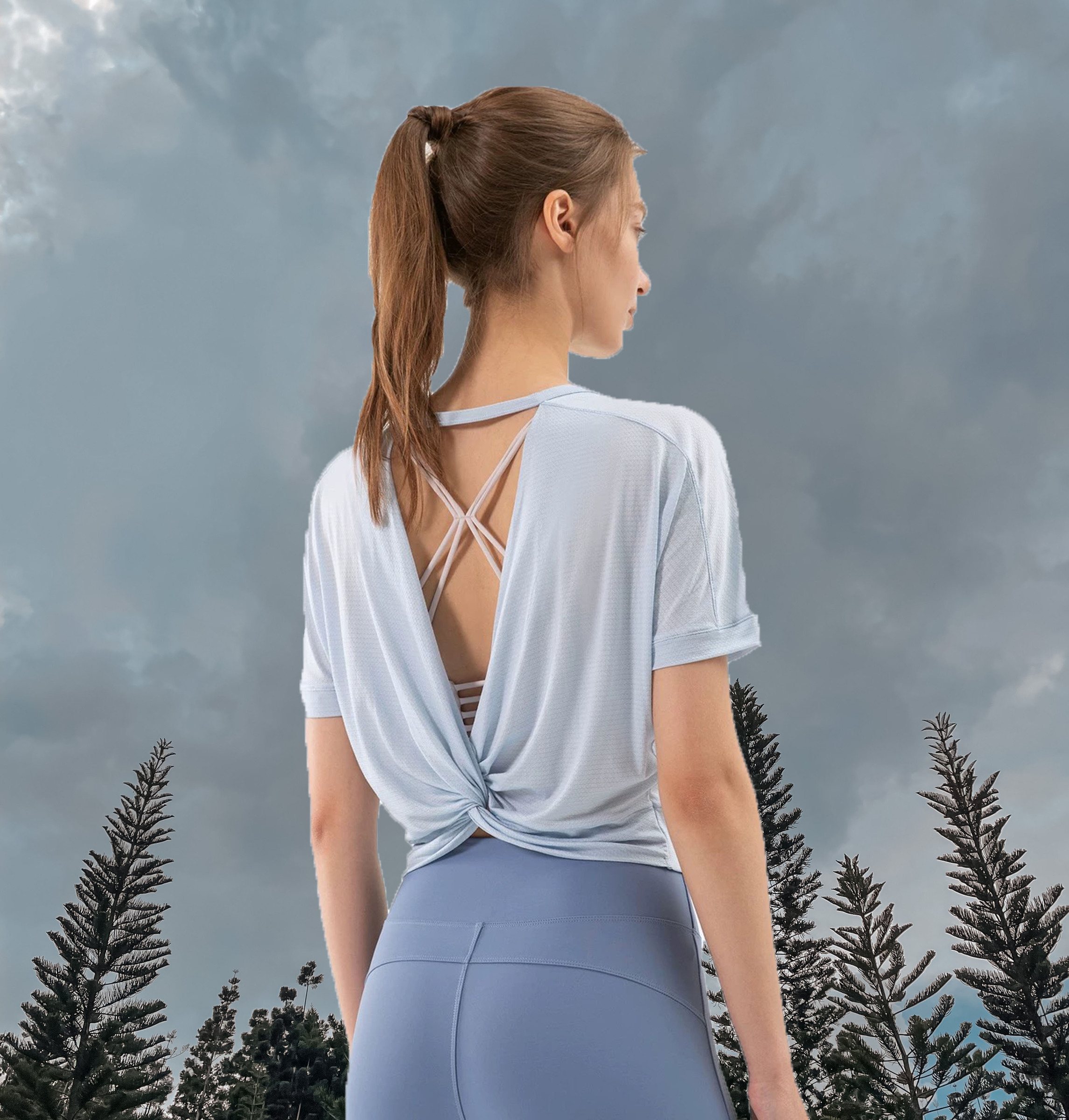 Valerie tee sky blue