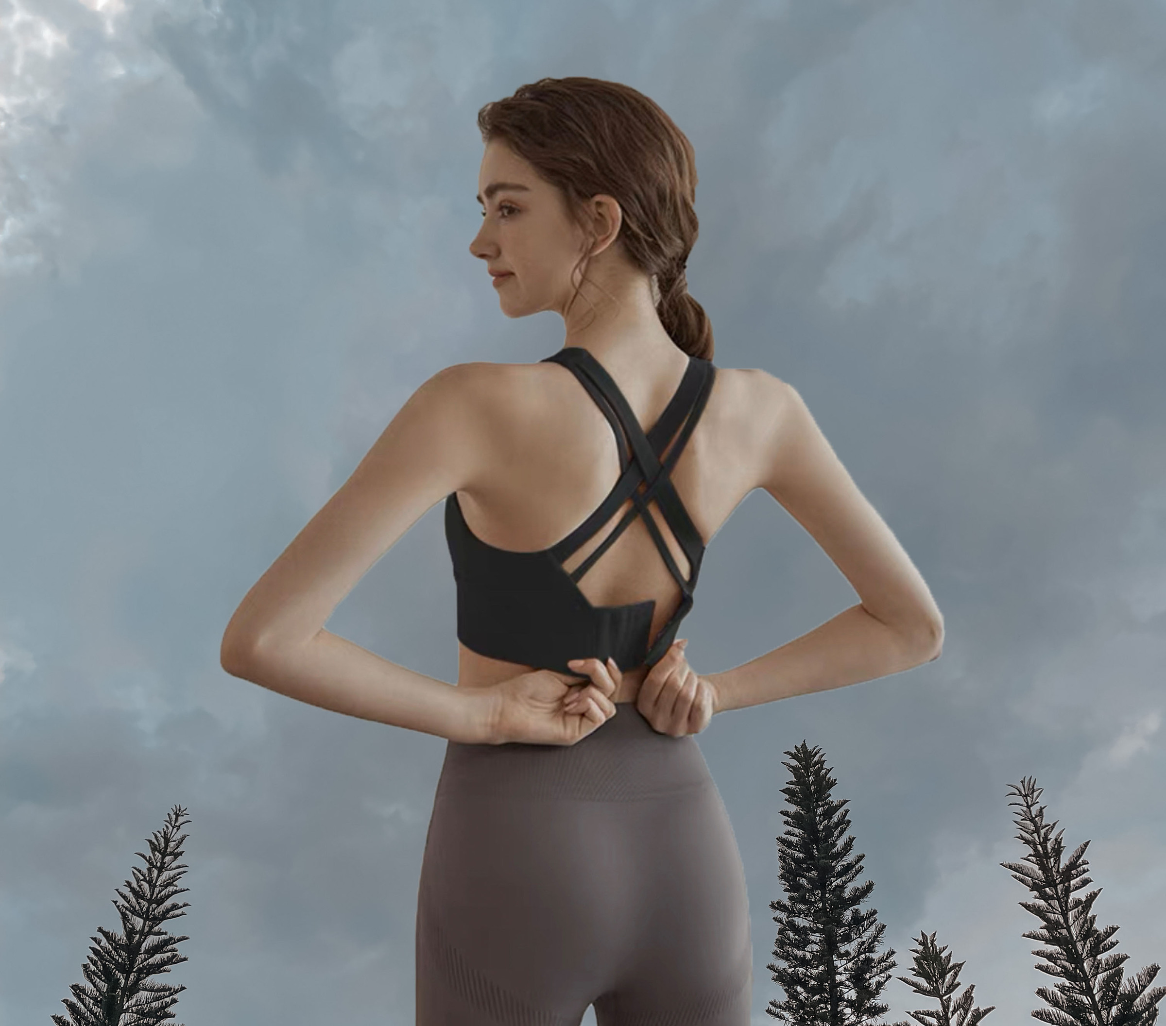 Cassie Sport Bra Black