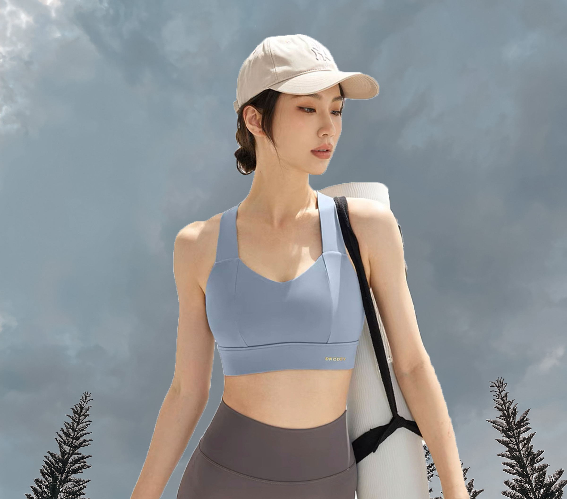 Drxfit Light Blue Sport Bra