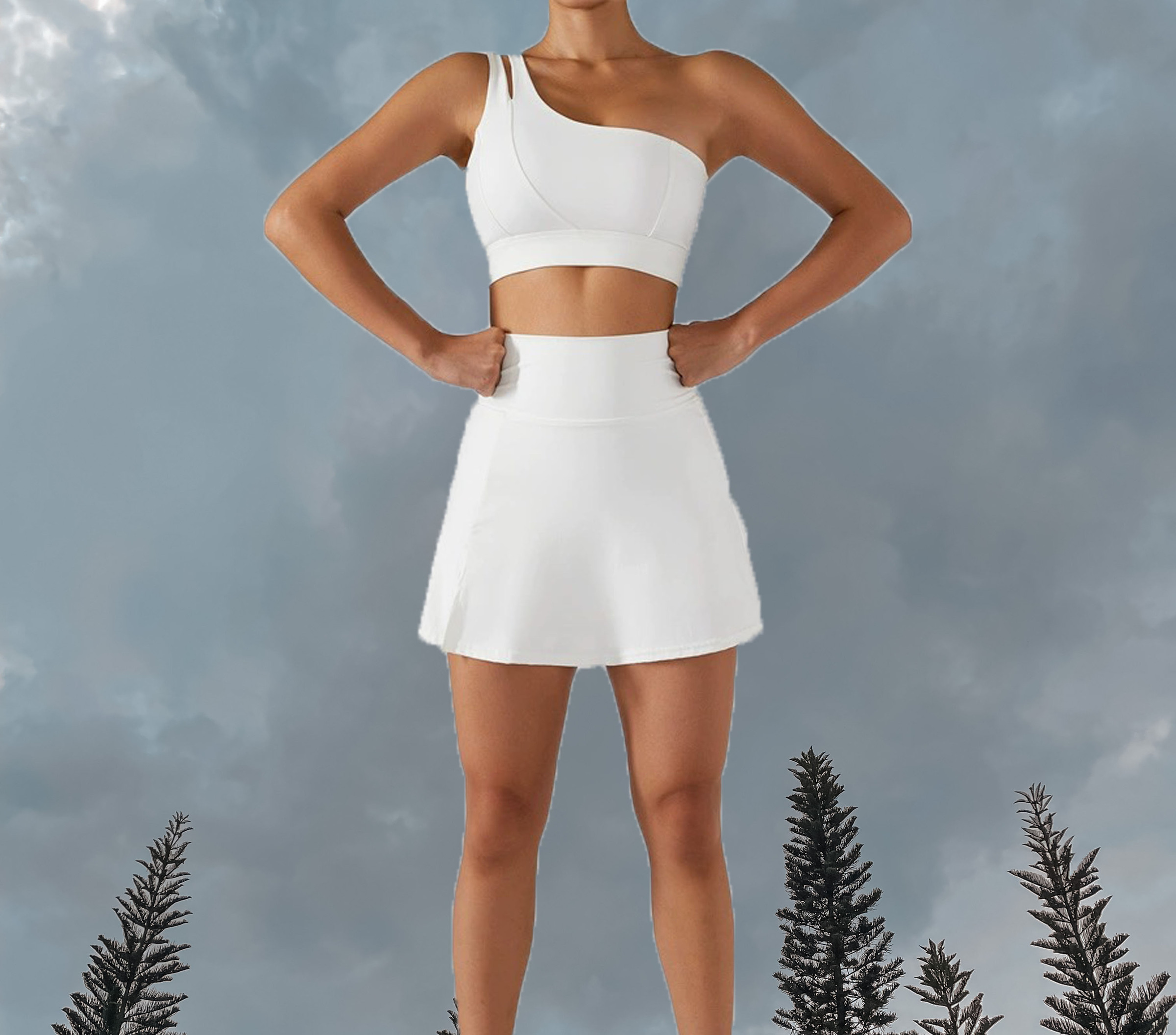 Charlotte Toga Sport Bra White