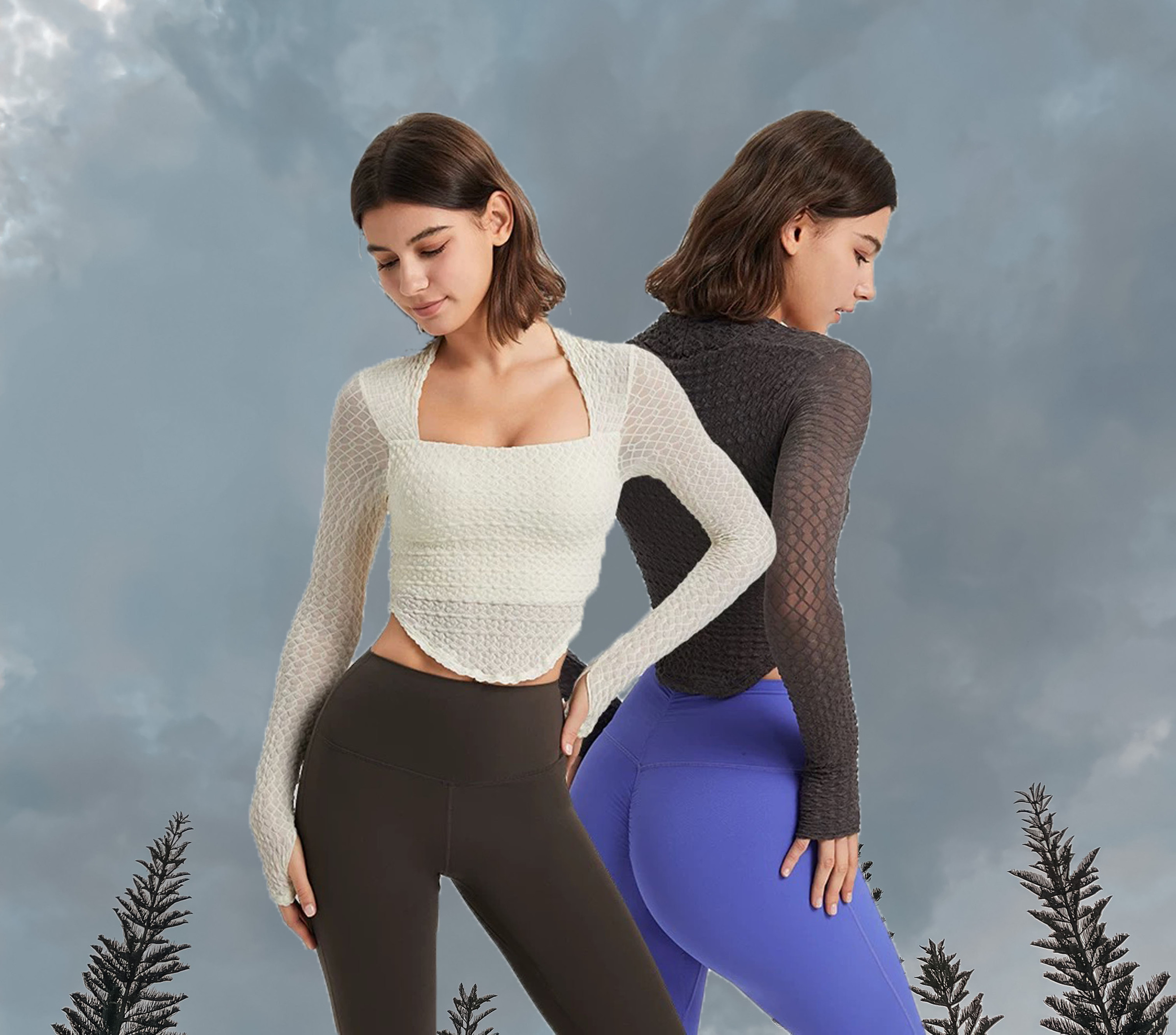 Cloudy Long Sleeve Padded Duo