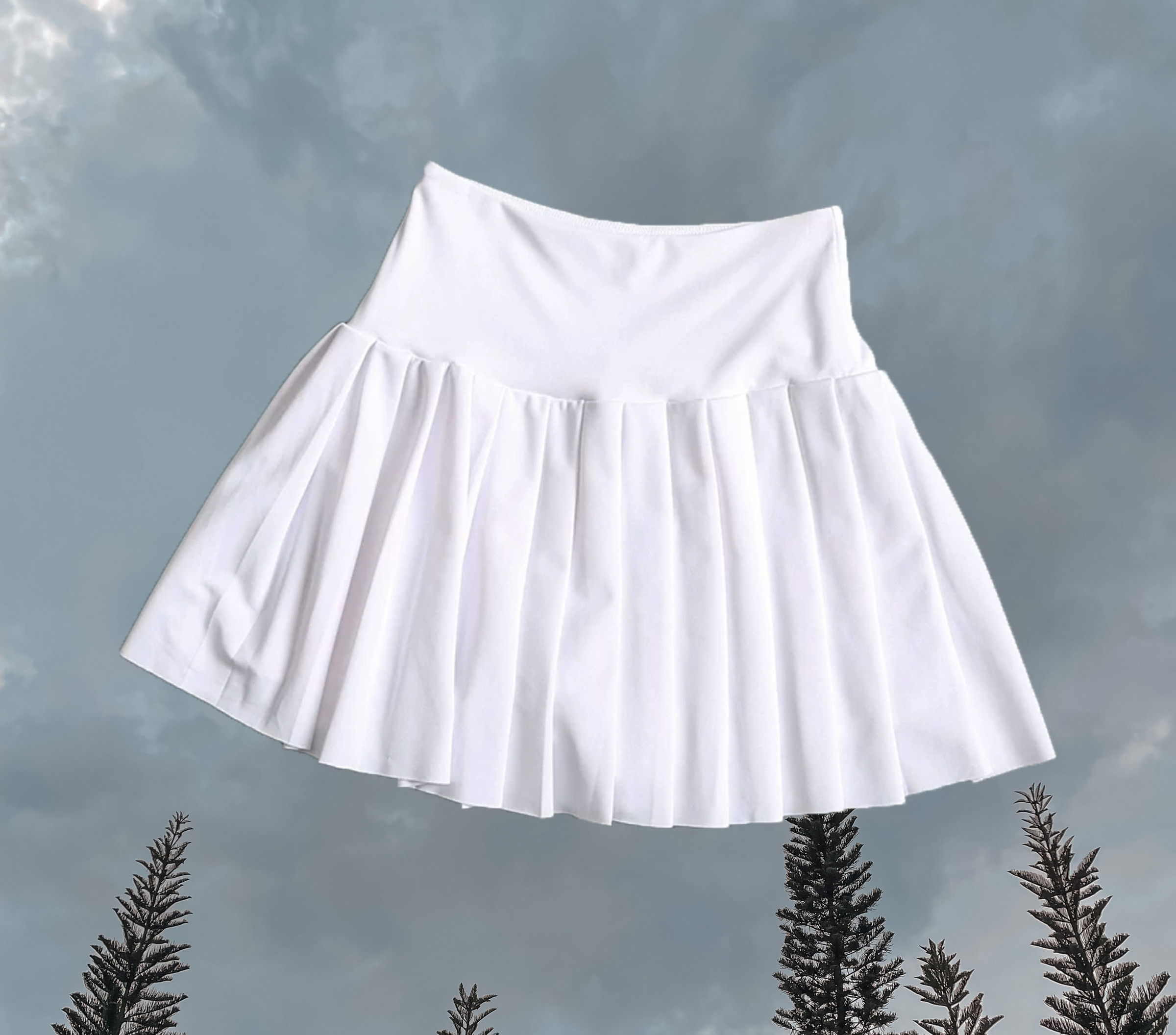 Aurora Pleated Skort White