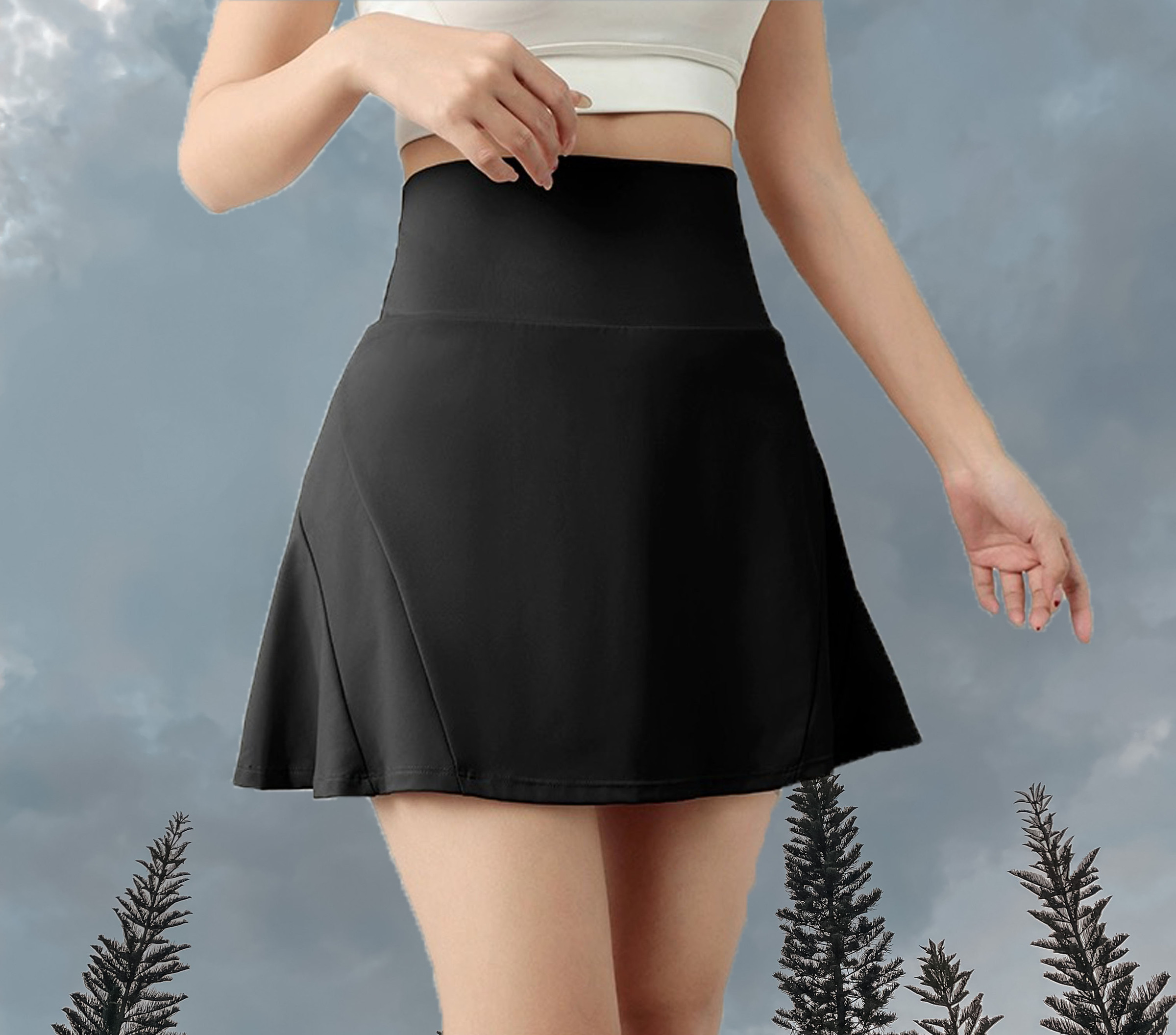 Sophie Skort Black - Front