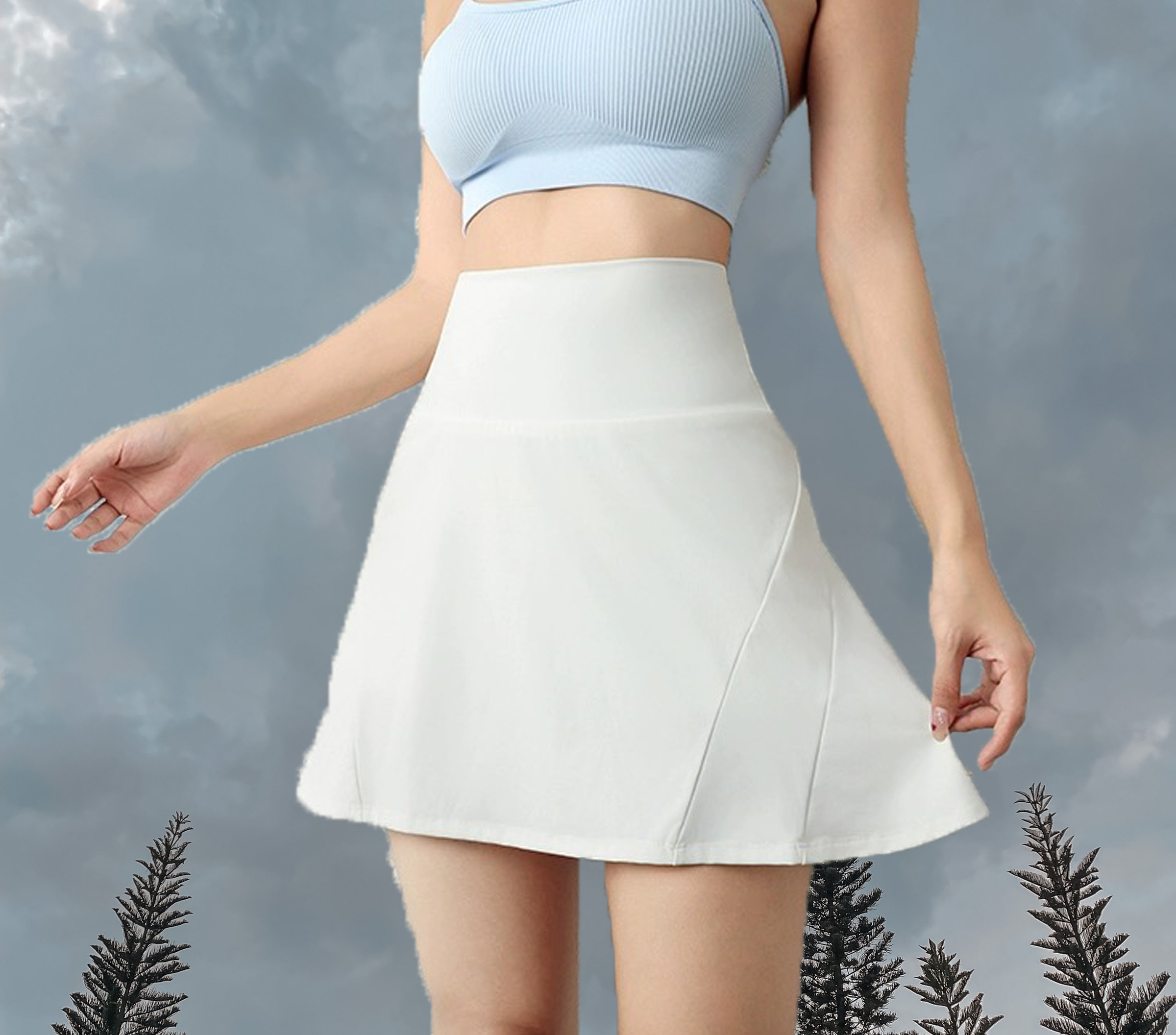 Sophie Skort White - Front