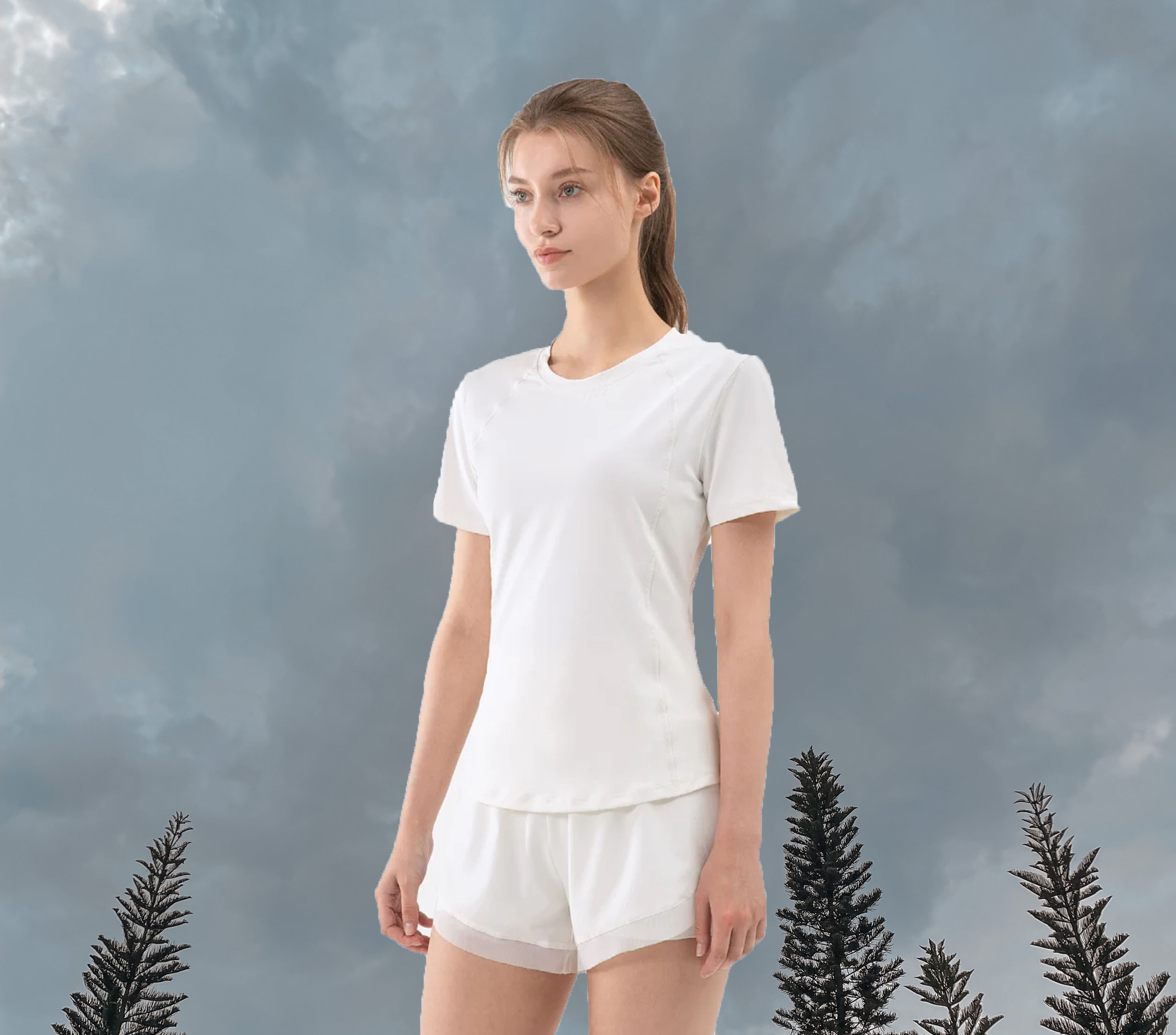 Charlotte Ladies Tee Ivory