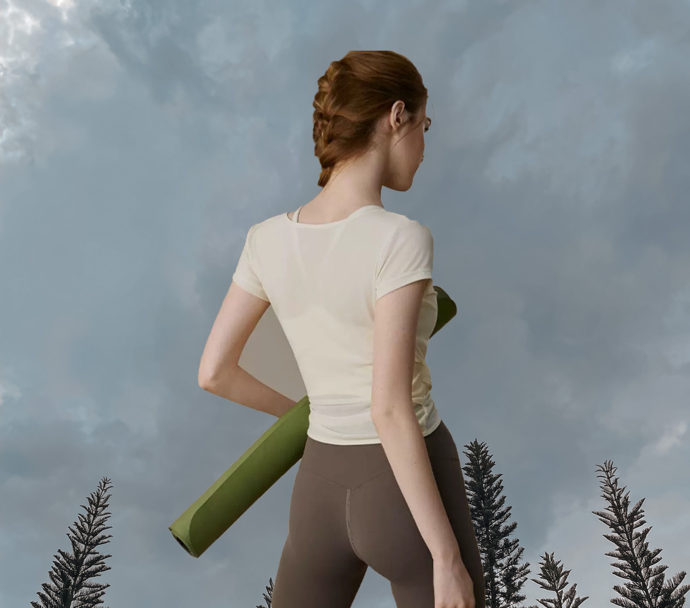 Summer Mesh Top Ivory - Back