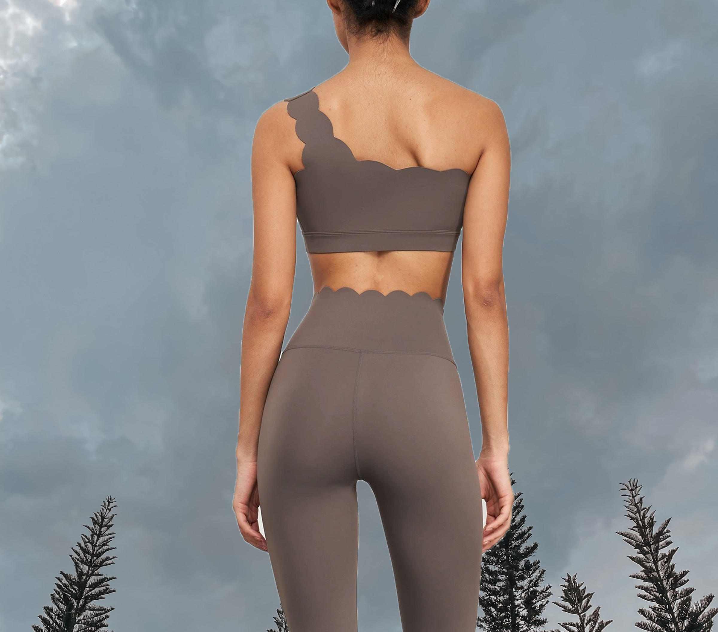 Bloom Toga Sport Bra Brown - Back