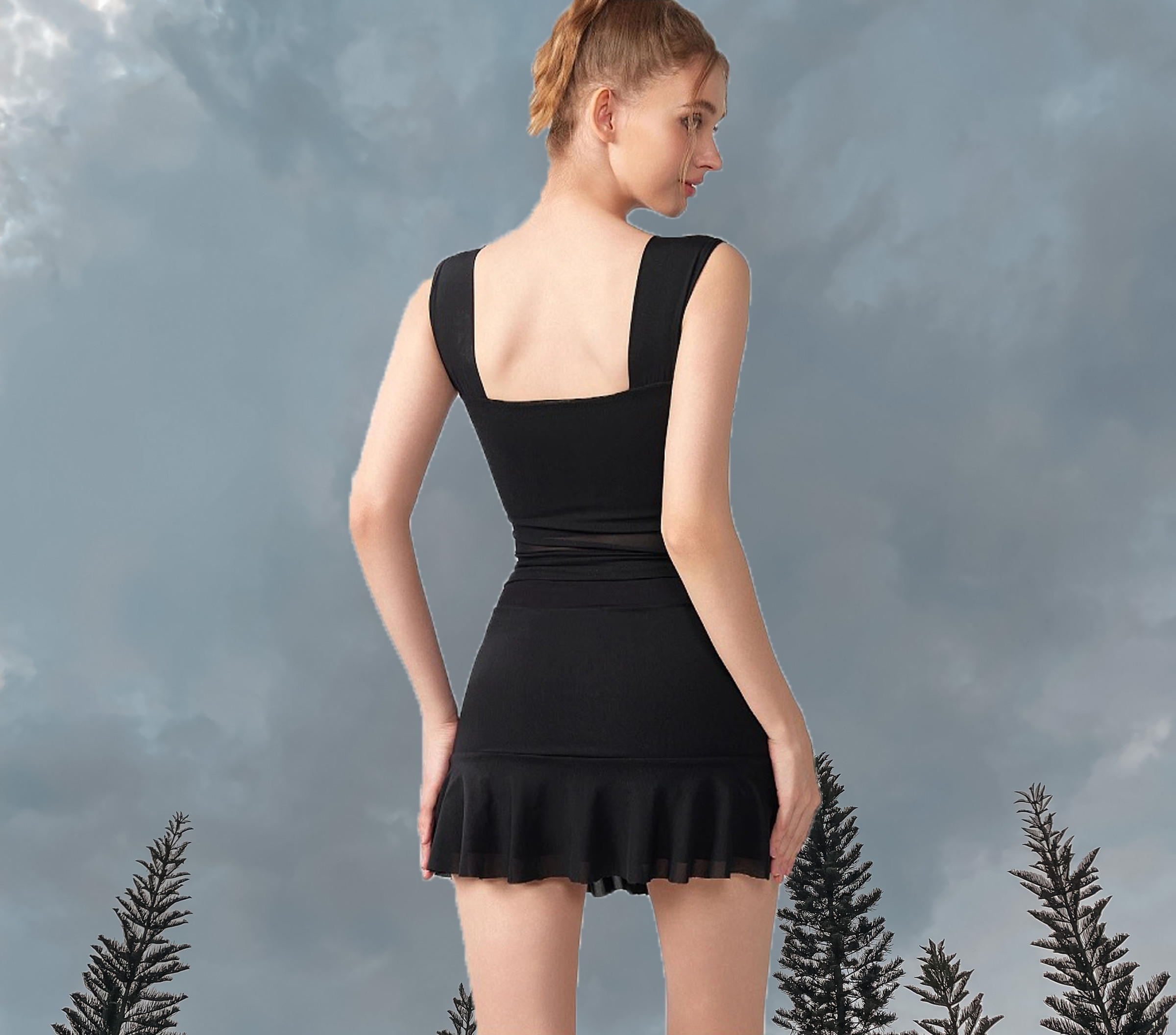 Lissy Mesh Black (Back)