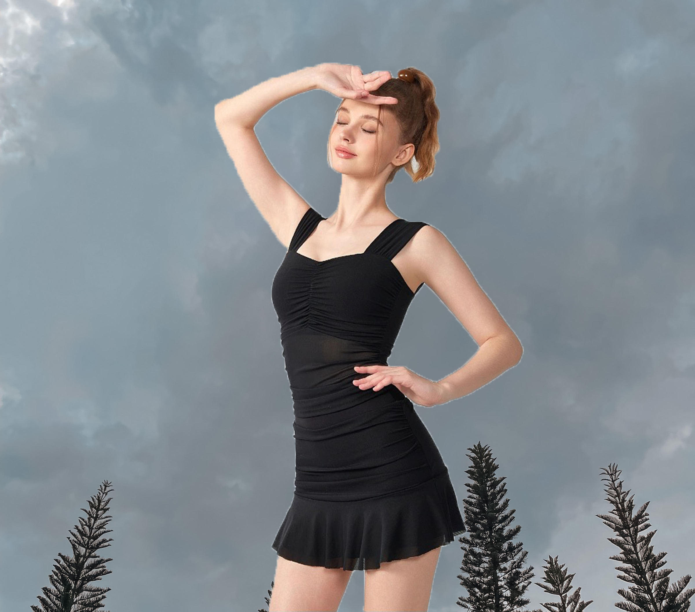 Lissy Mesh Black (Front 1)