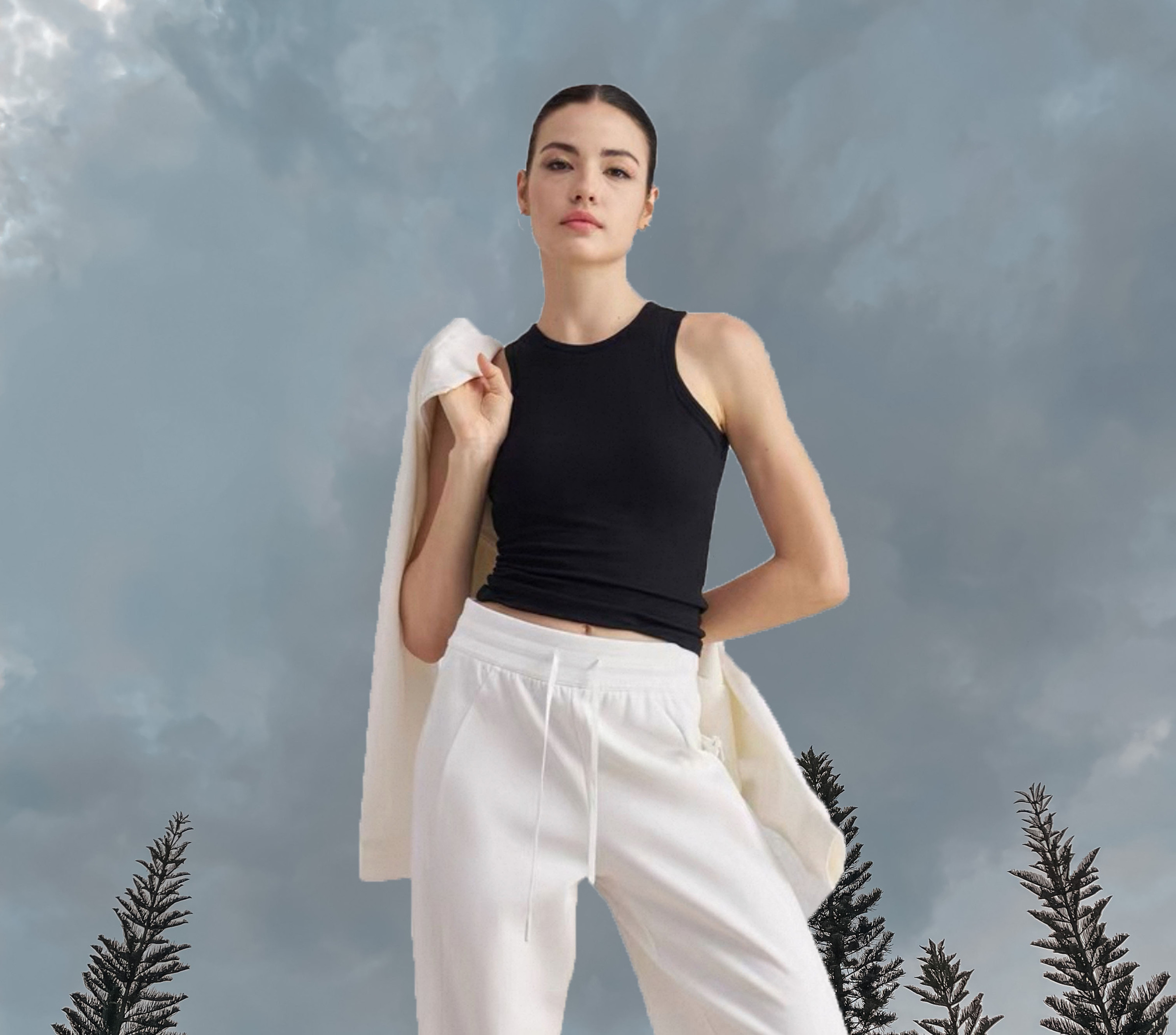 Comfy Bra Tank - Black (Front 2)