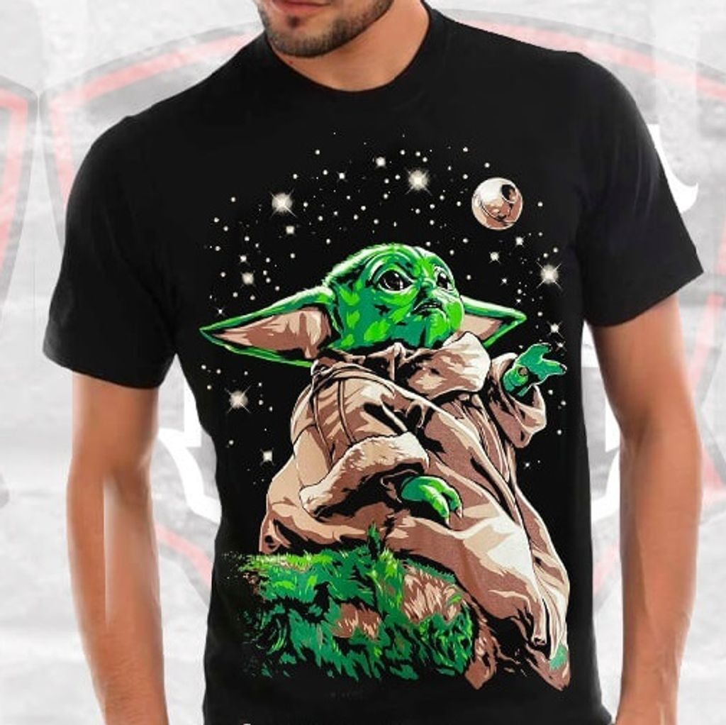 PG35 STAR WARS BABY YODA MANDALORIAN SPECIAL MOVIE COLLECTION ORIGINAL  PREMIUM GRADE BLACK TIMBER COTTON T-SHIRT – PREMIUM GRADE BLACK TIMBER NEW  TYPE SYSTEM MOAI SPEED HIGH QUALITY SILK SCREEN COLLECTABLE T-SHIRT