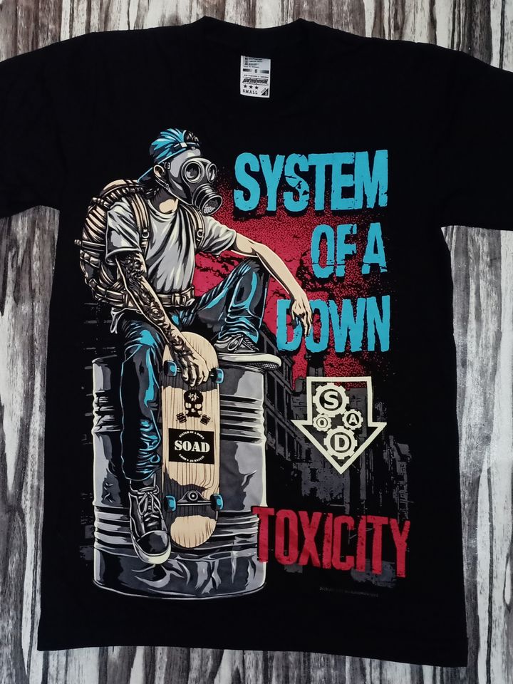 NTS355 SYSTEM OF A DOWN SOAD HEAVY METAL ROCK BAND TOXICITY COVER COLLECTION NTS ORIGINAL NEW TYPE SYSTEM COTTON T-SHIRT