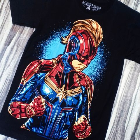 heart band t shirt captain marvel